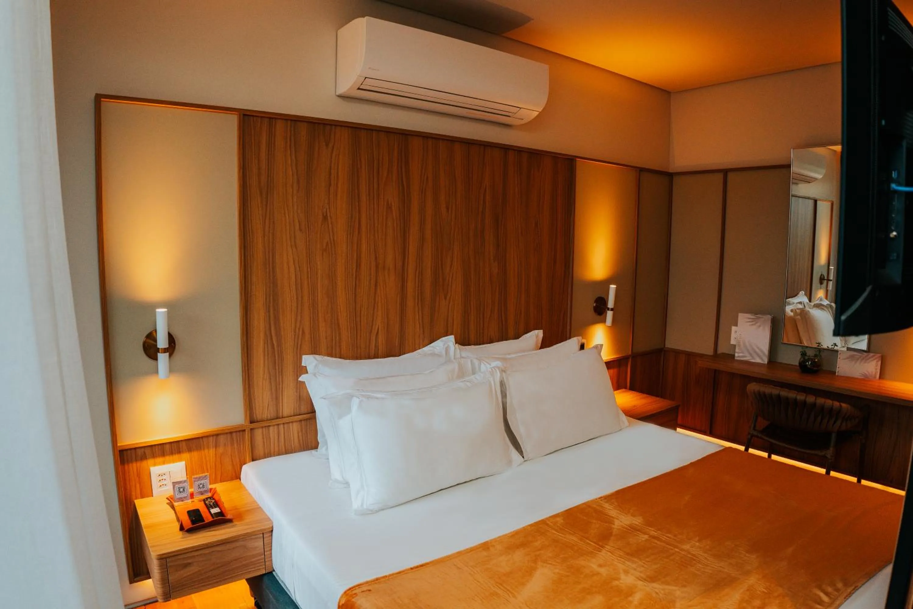 Bed in Duke Beach Hotel Maresias