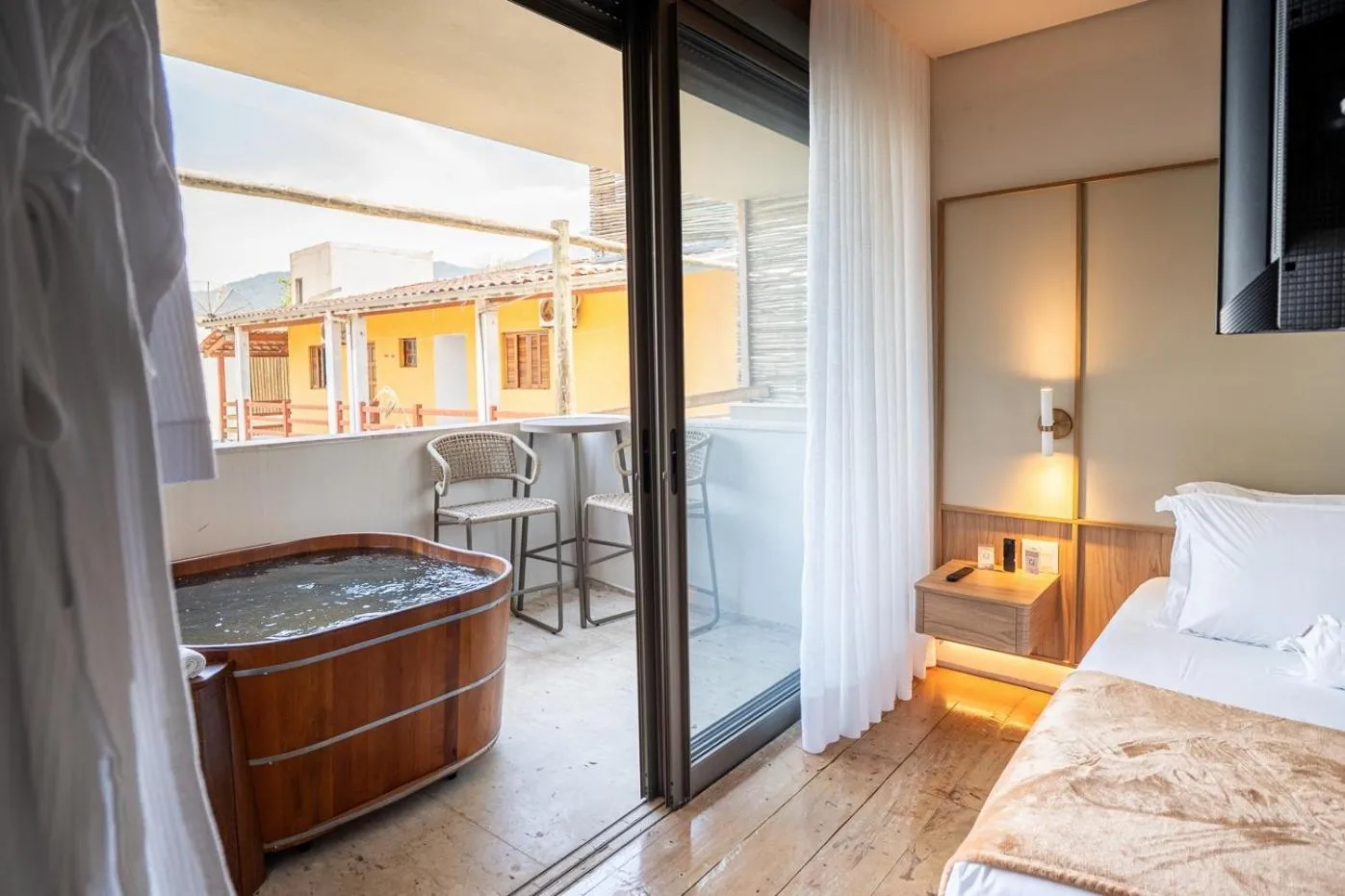 Bed in Duke Beach Hotel Maresias