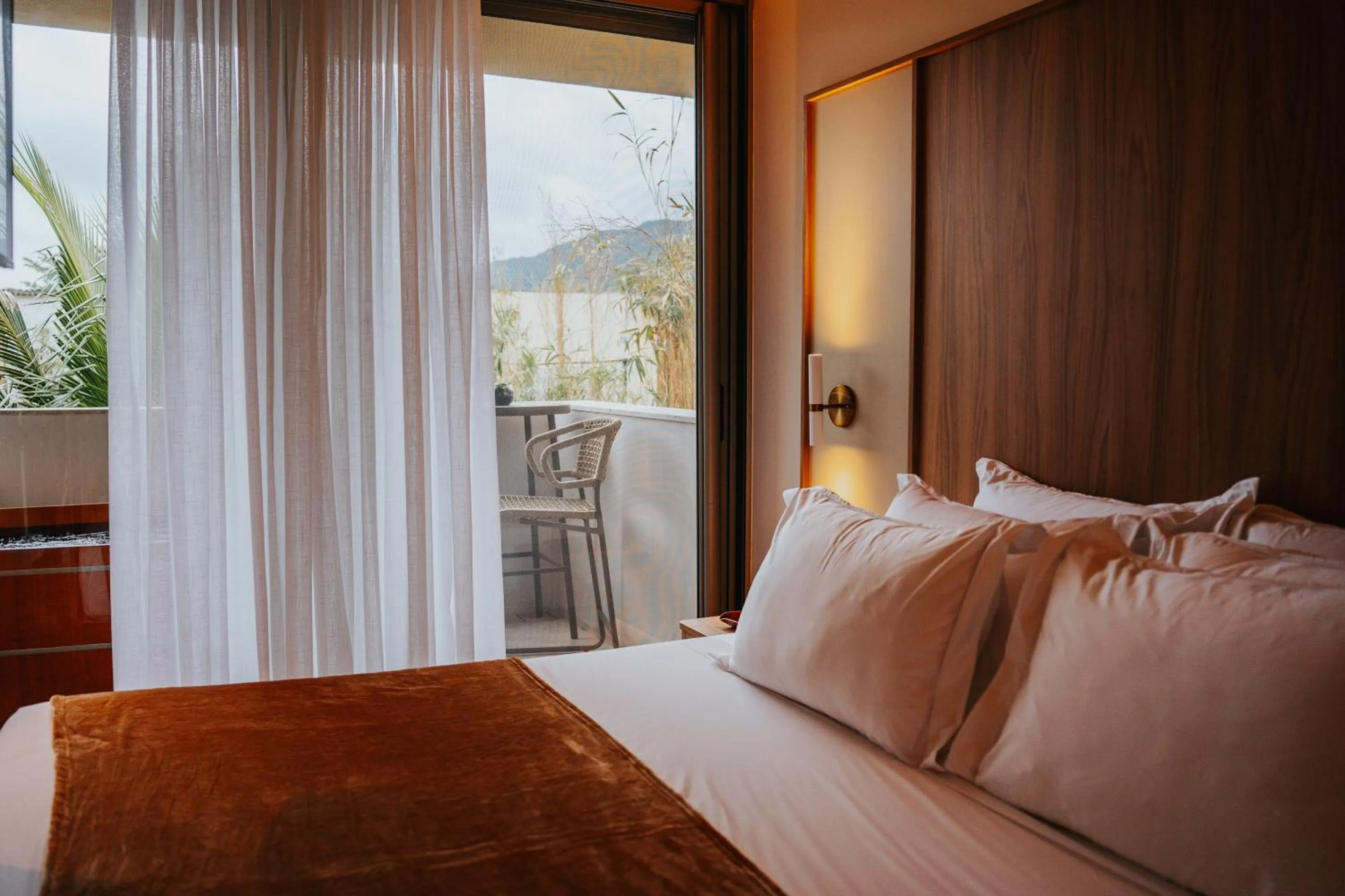 Bed in Duke Beach Hotel Maresias