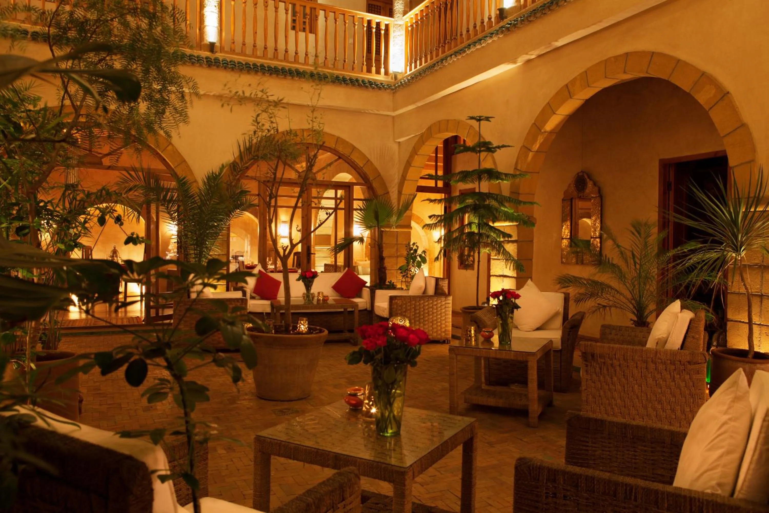 Seating area in Riad Chbanate