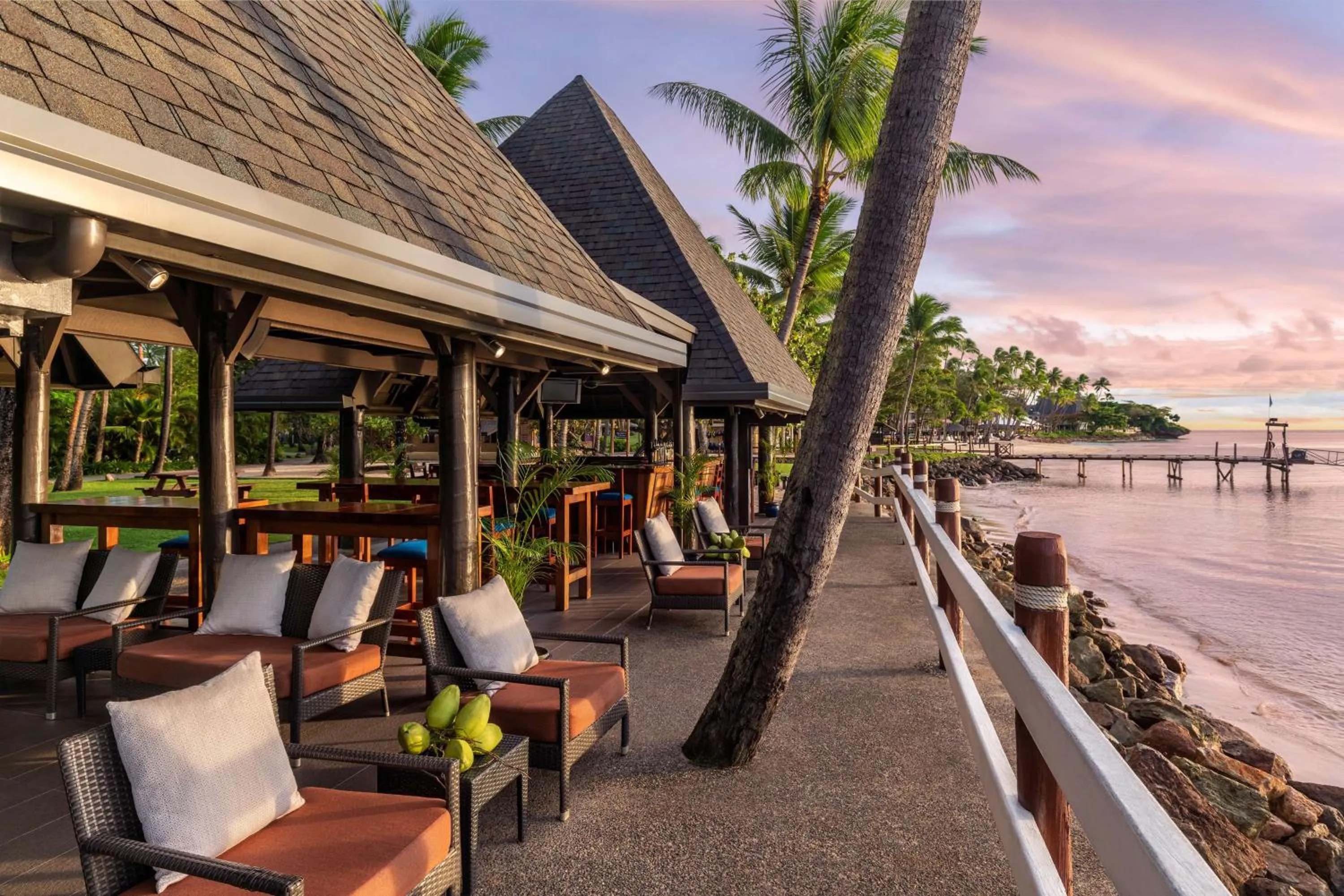 Lounge or bar in Shangri-La Yanuca Island, Fiji