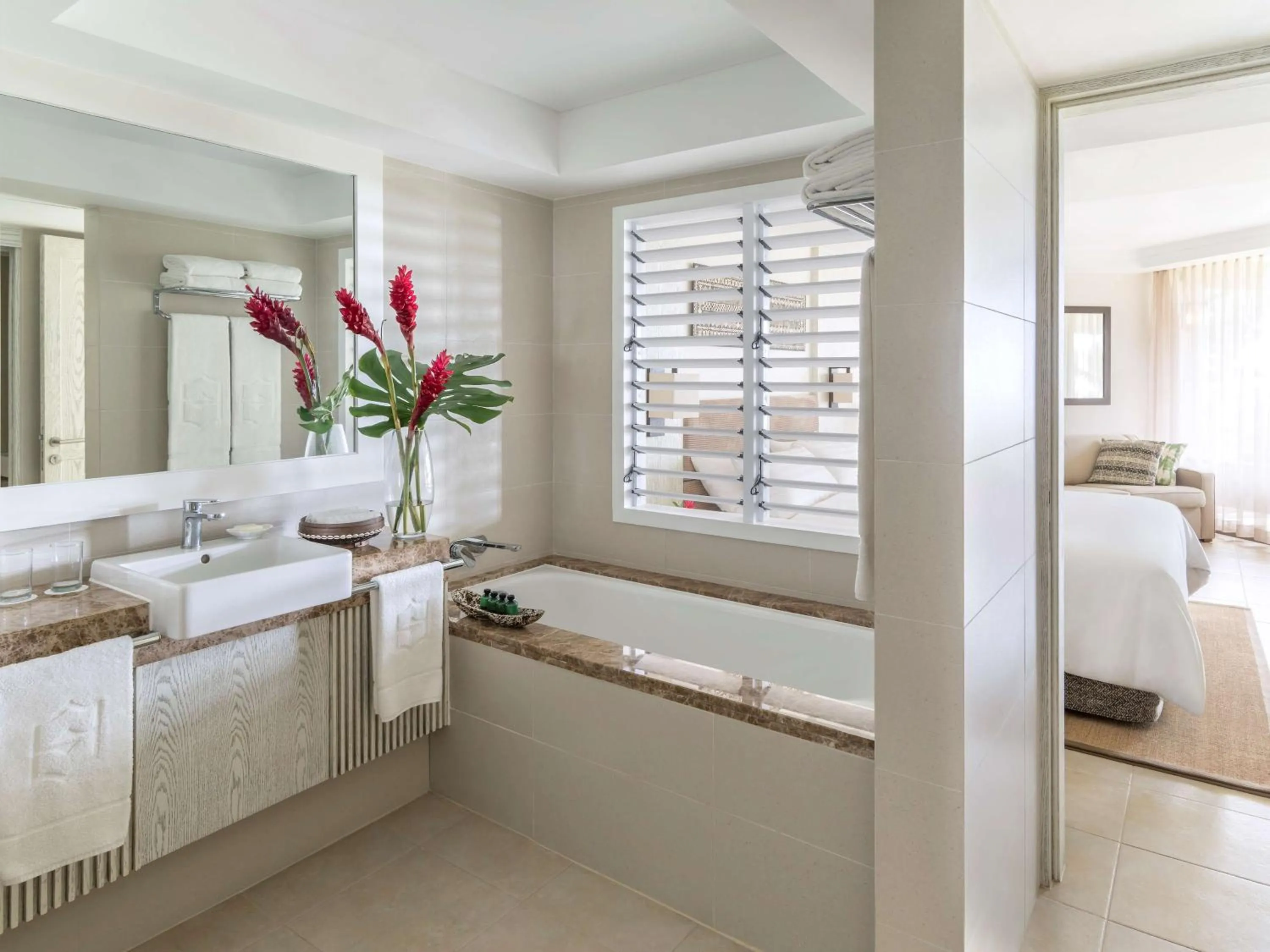 Bathroom in Shangri-La Yanuca Island, Fiji