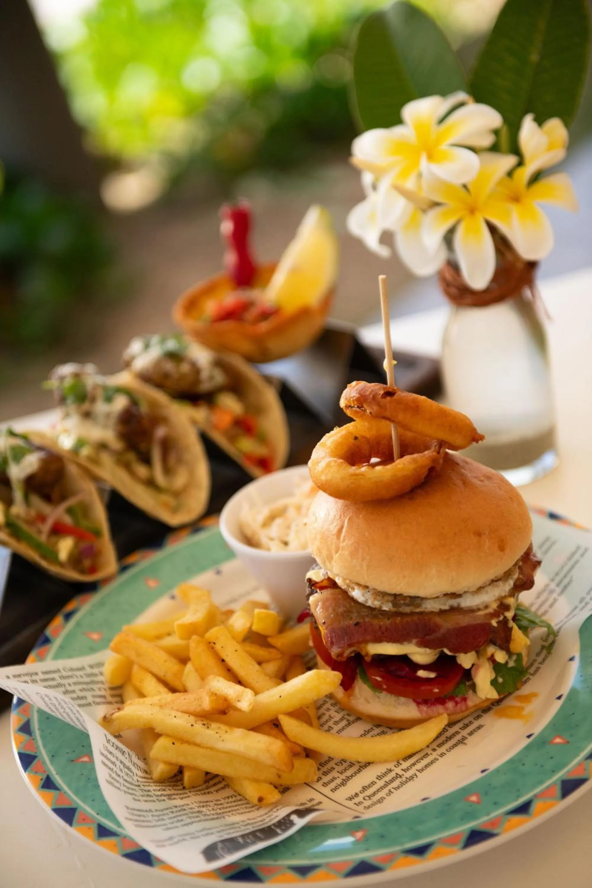 Food close-up in Shangri-La Yanuca Island, Fiji