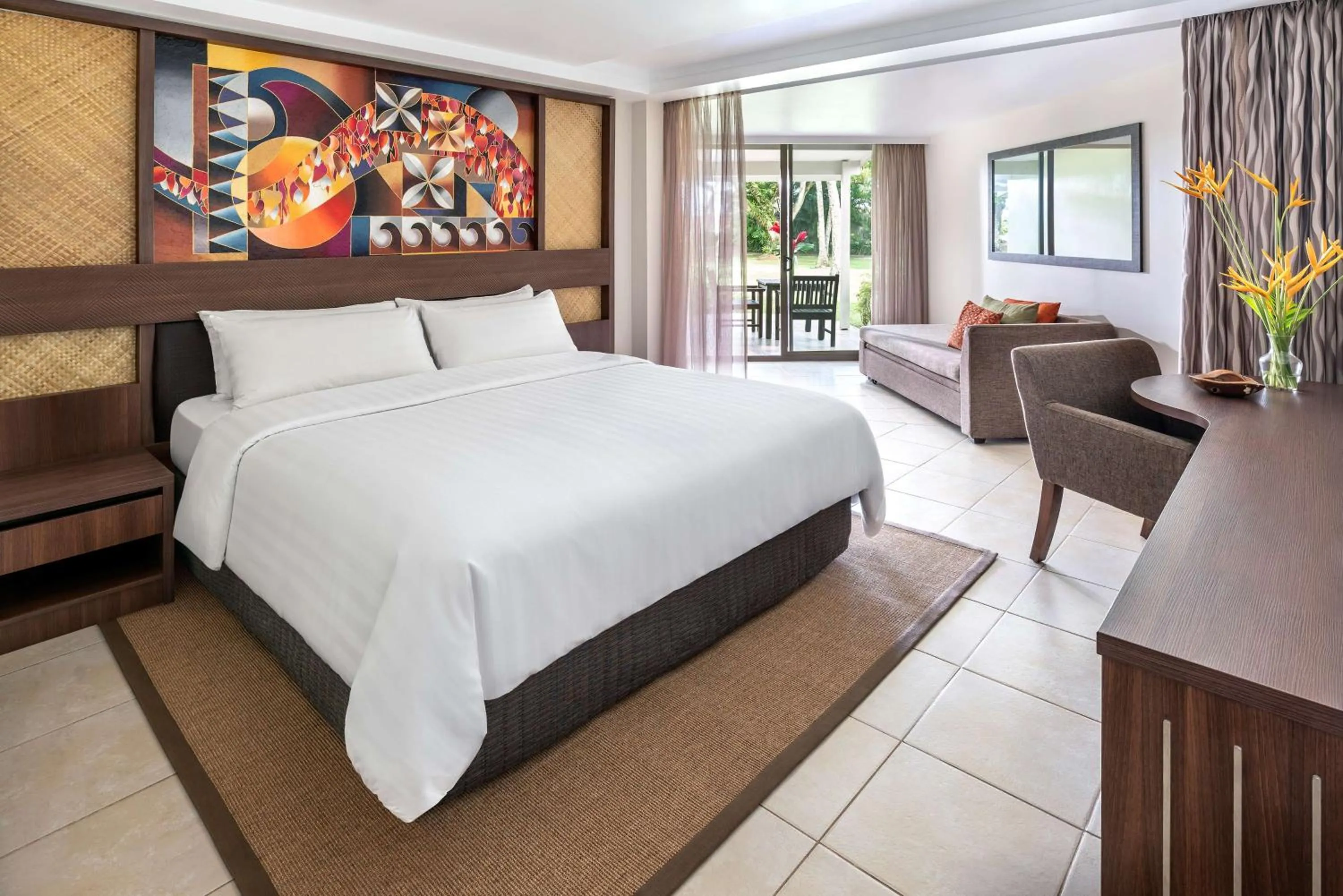 Photo of the whole room, Bed in Shangri-La Yanuca Island, Fiji