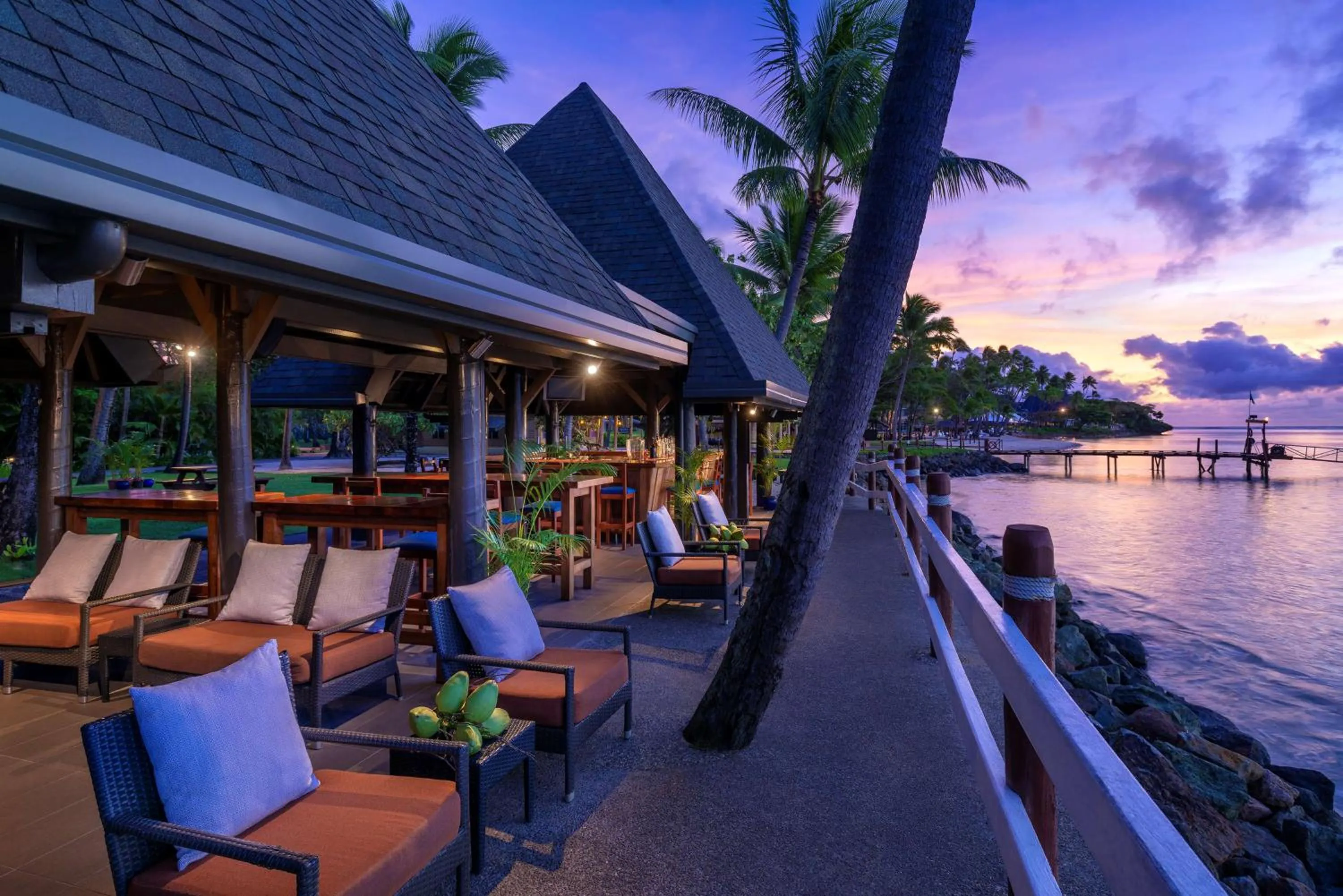 Lounge or bar in Shangri-La Yanuca Island, Fiji