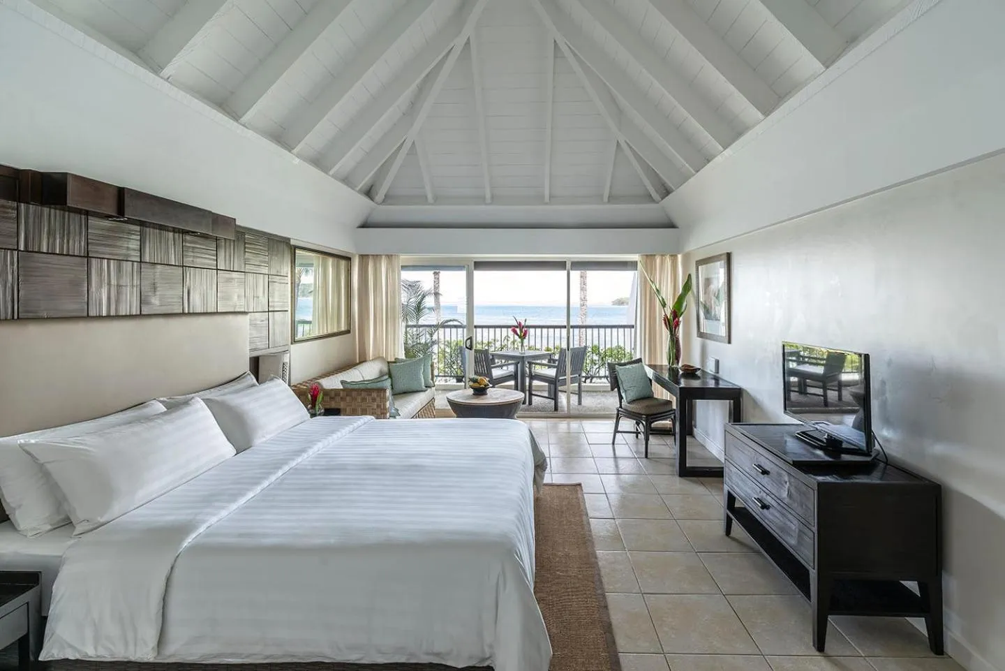 Photo of the whole room, Bed in Shangri-La Yanuca Island, Fiji