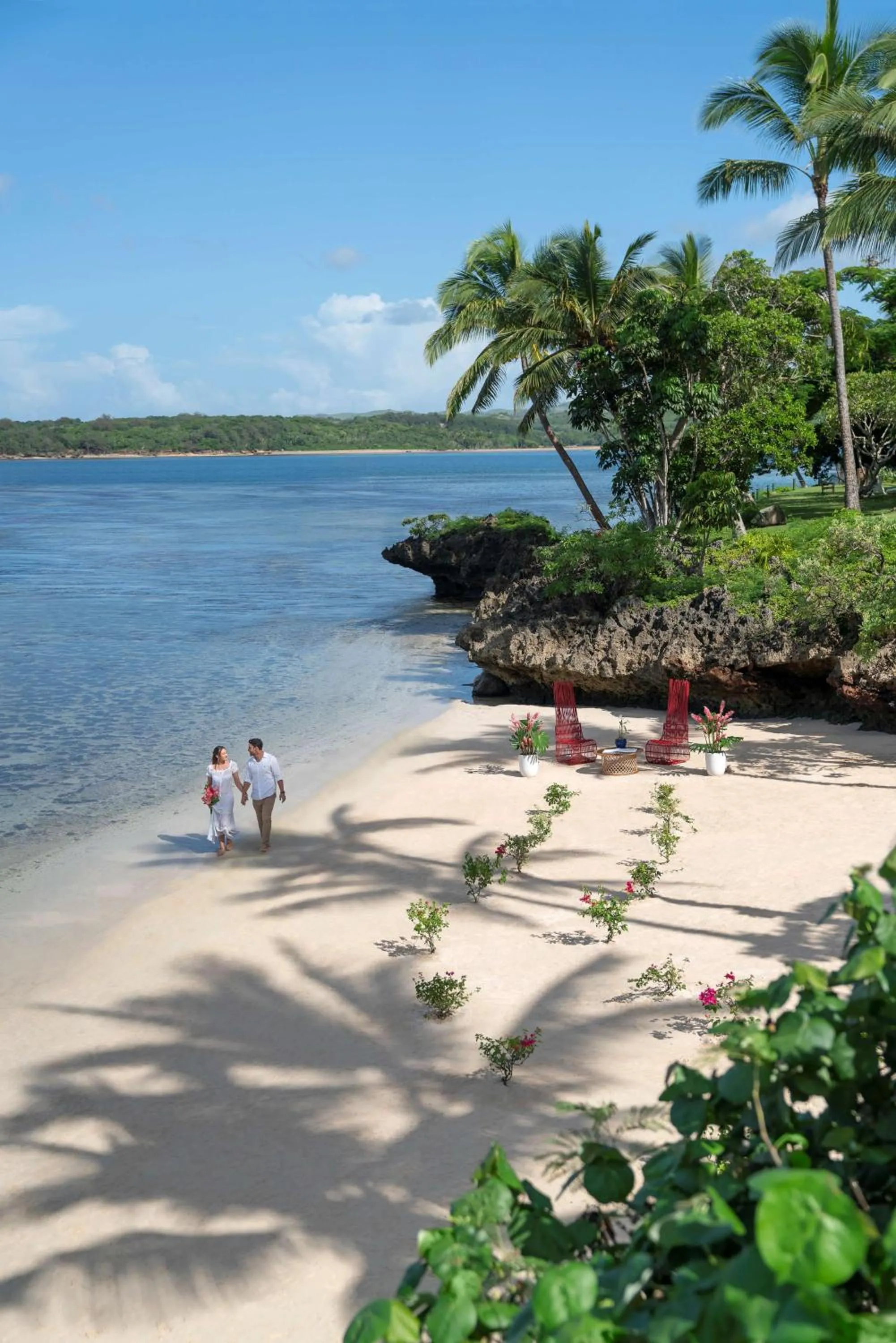Beach in Shangri-La Yanuca Island, Fiji
