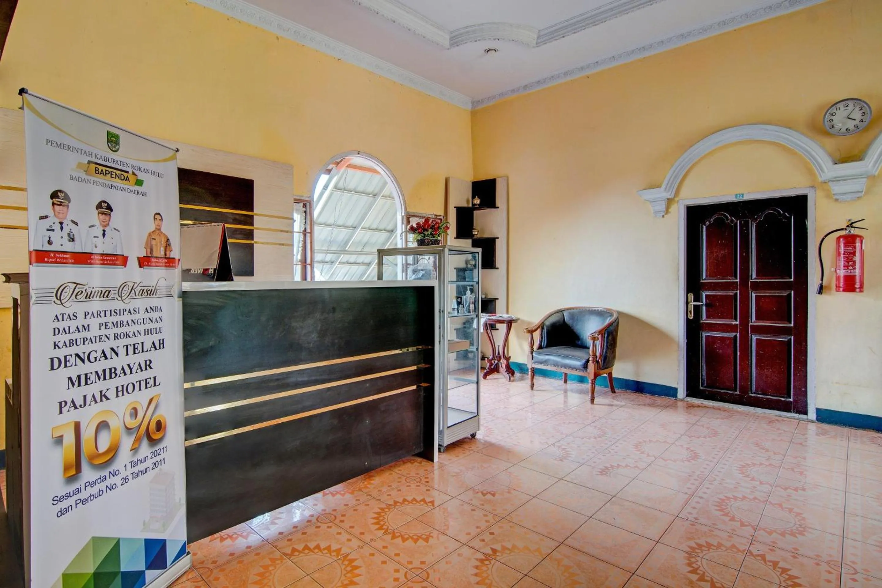 Lobby or reception in OYO 92497 Penginapan Pasir Indah SyariahNearMonument Park City Sand Pengaraian