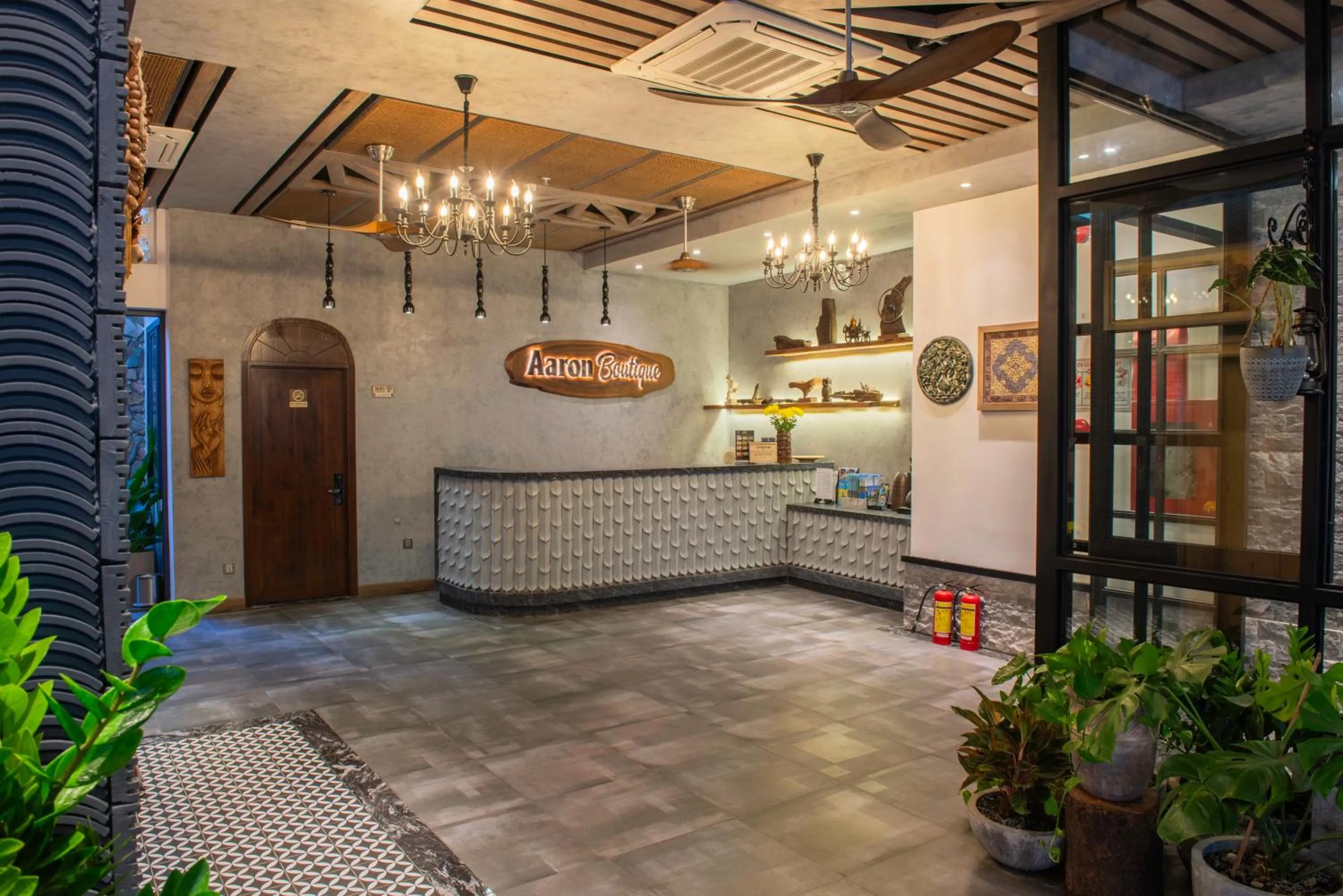 Lobby or reception in Aaron Boutique Hotel
