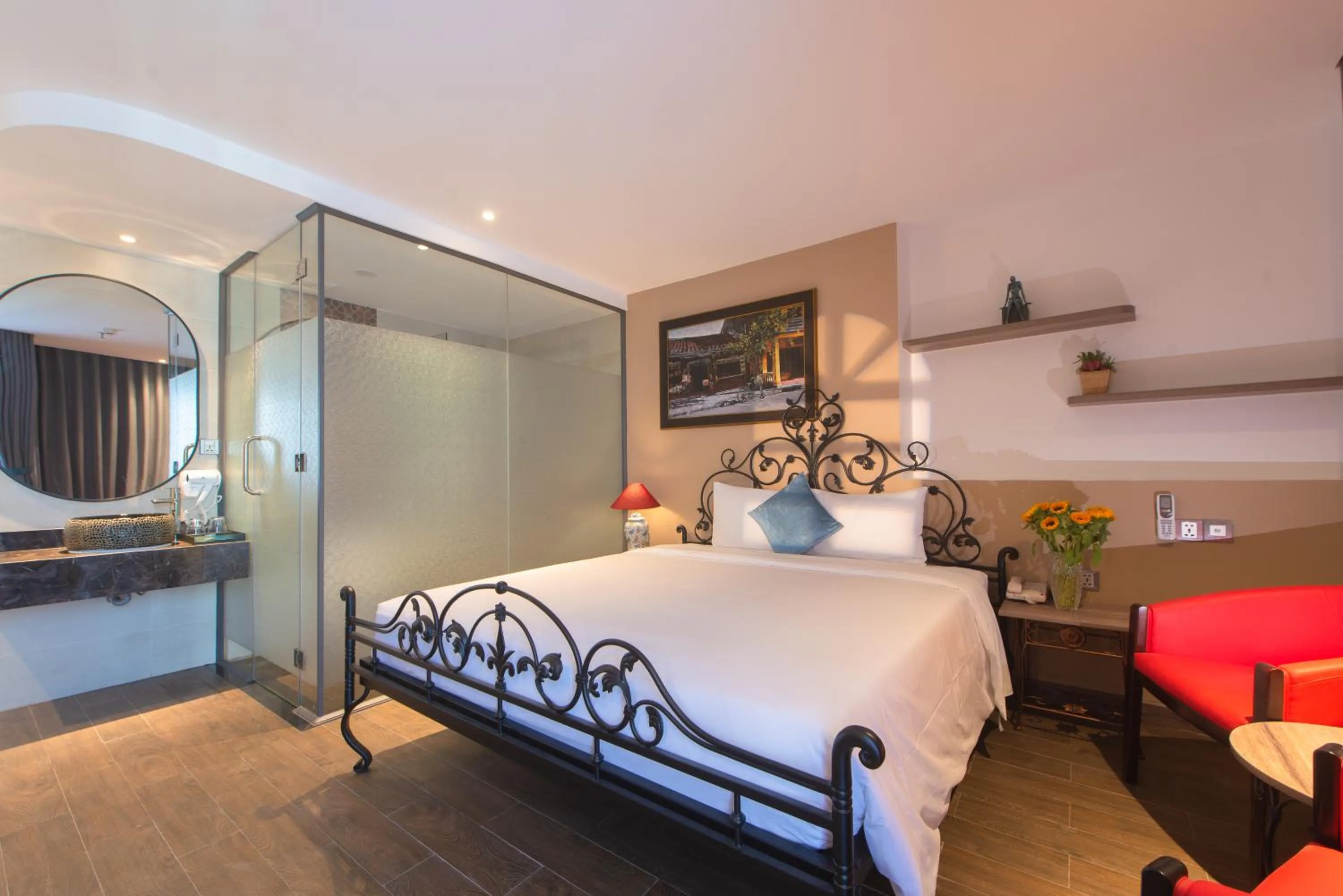 Bed in Aaron Boutique Hotel