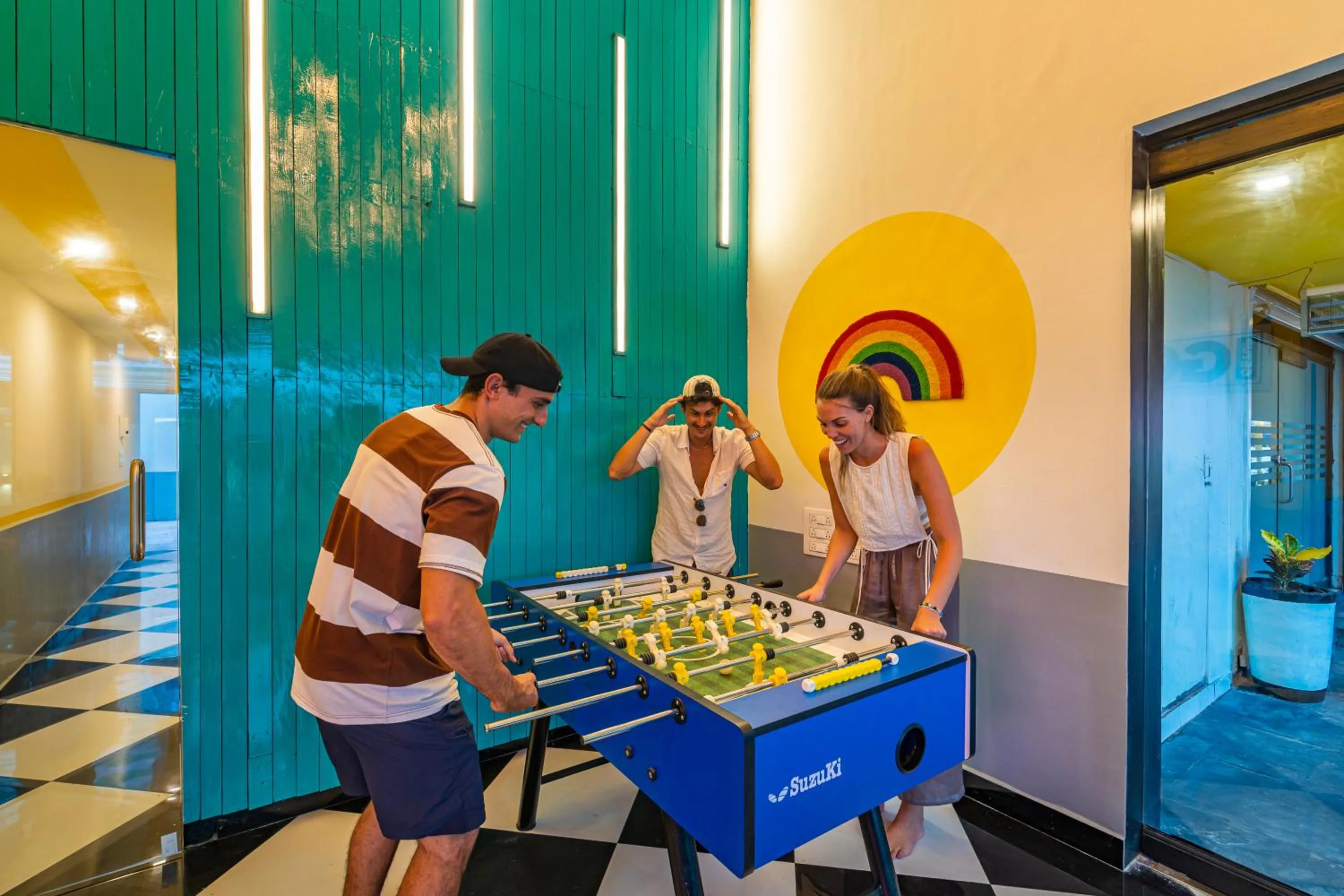 Seating area in The Hosteller Goa, Candolim