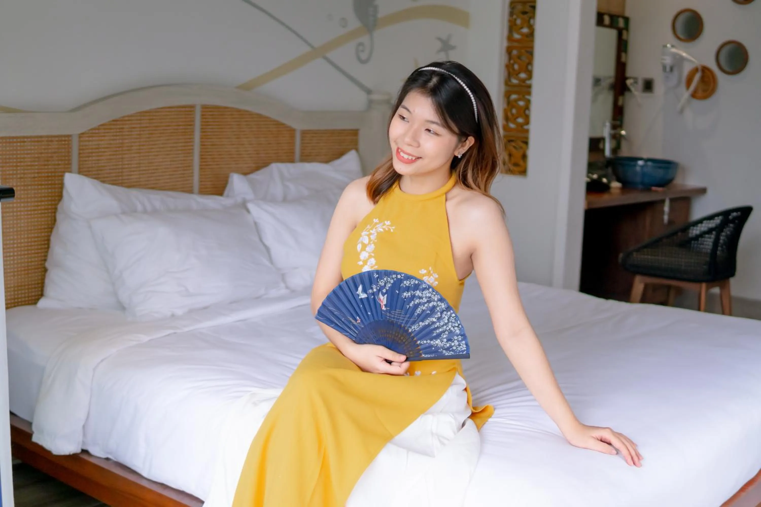 People, Bed in Seahorse Signature Danang Hotel by Haviland