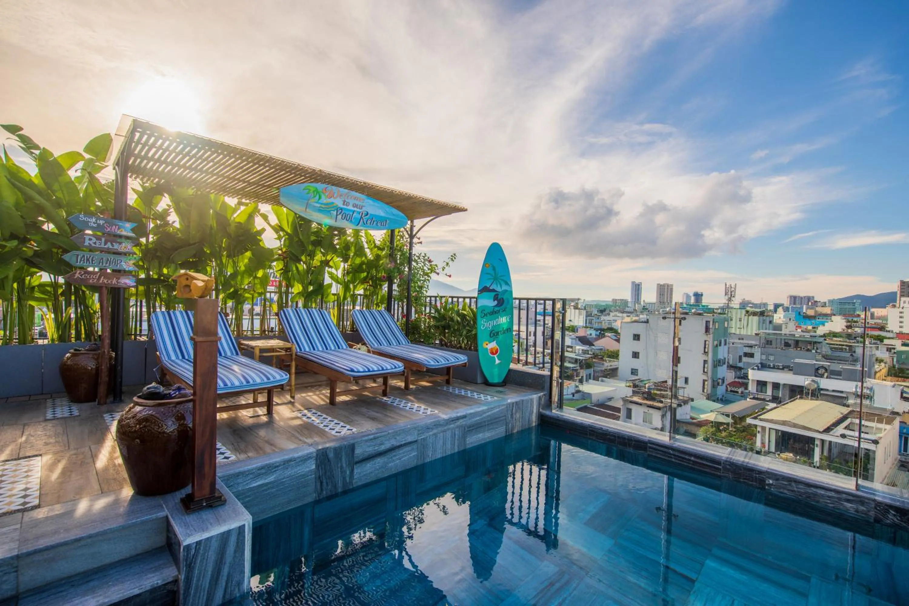 Pool view in Seahorse Signature Danang Hotel by Haviland