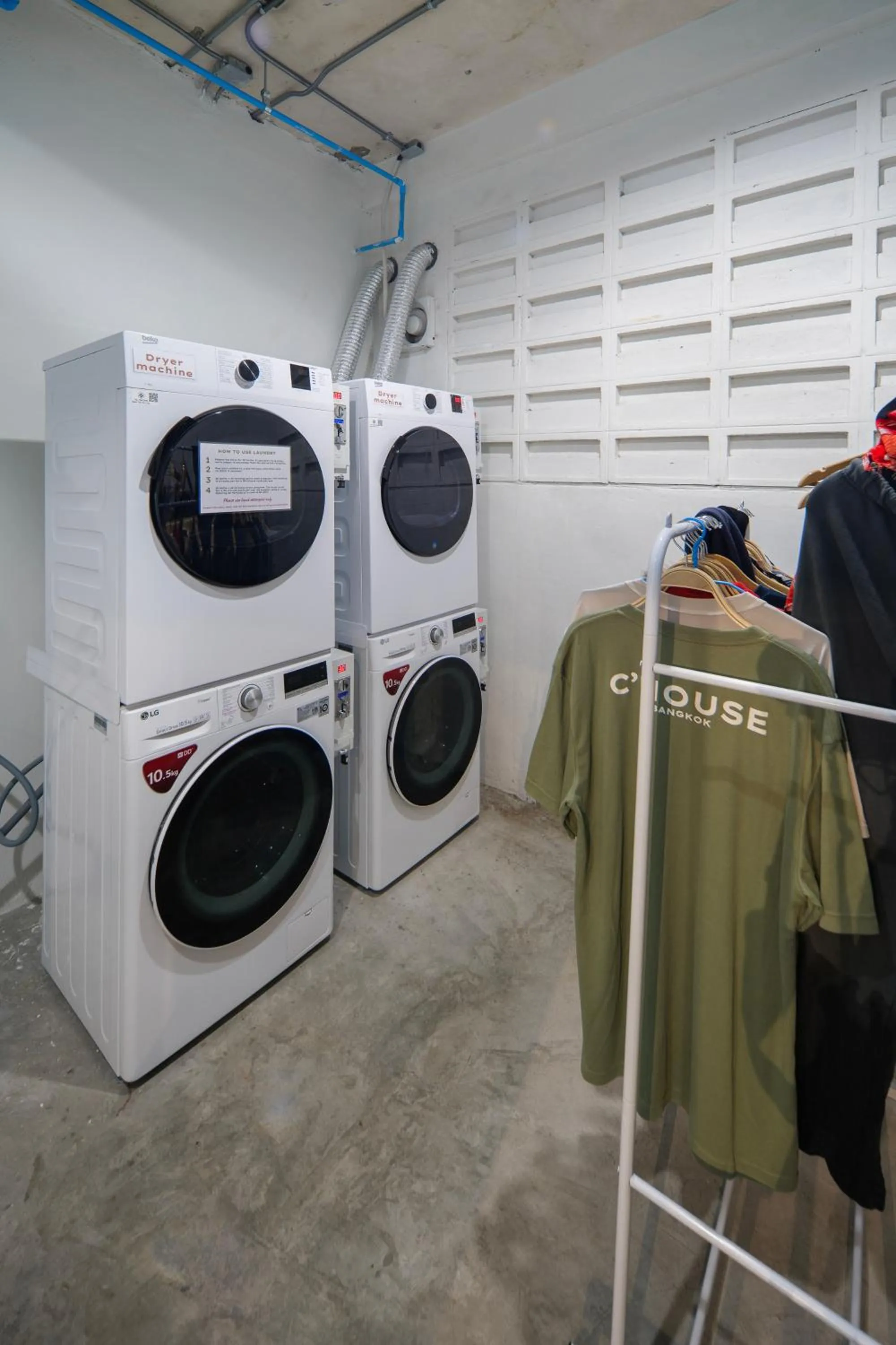 laundry in C'HOUSE Bangkok