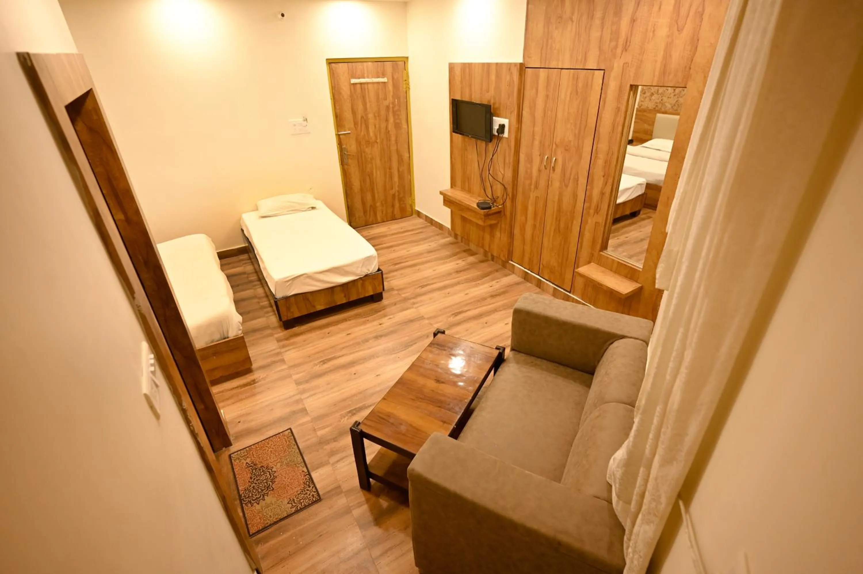 Bed in Hotel Vrindavan Palace