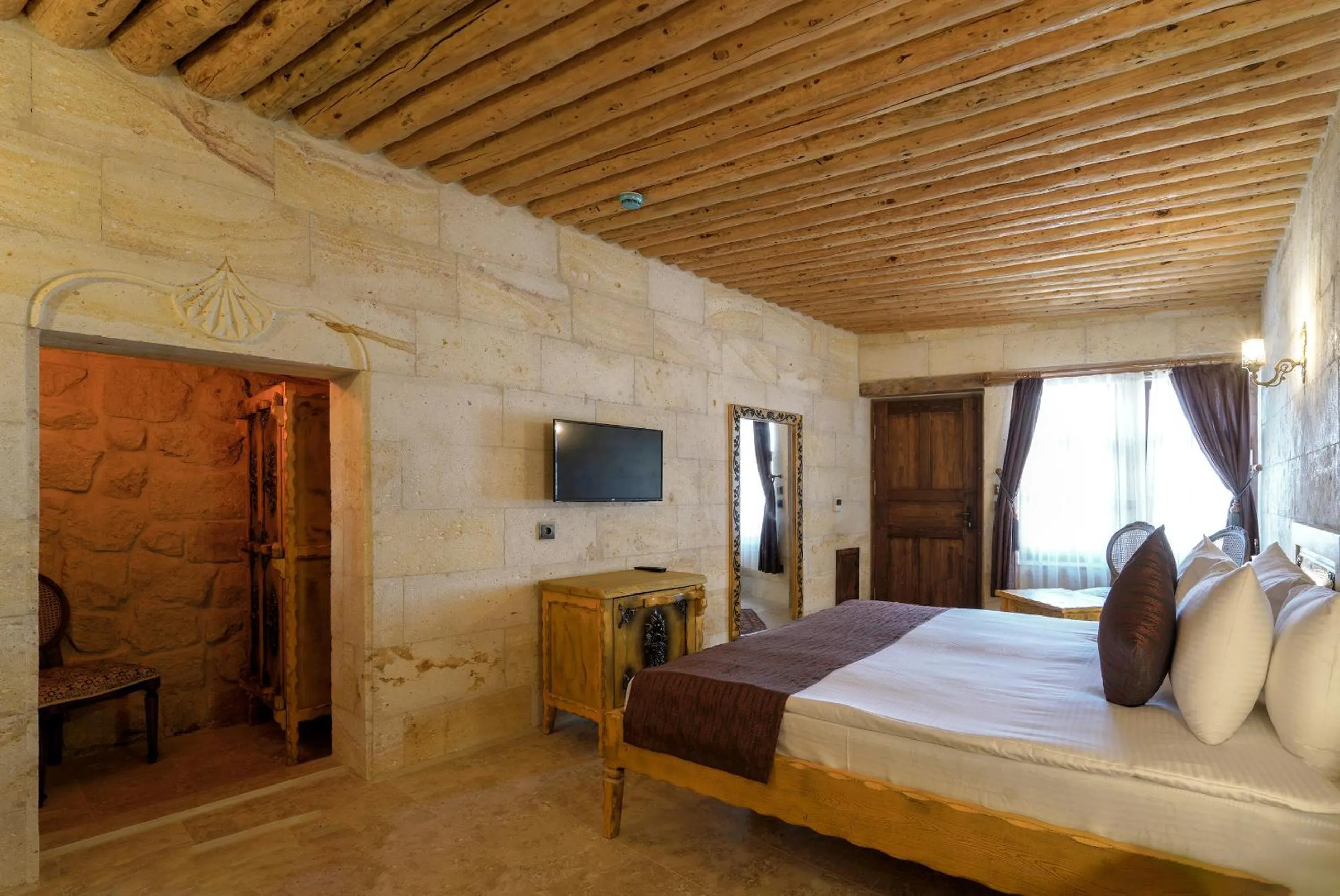 Bed in Doctor's Cave Cappadocia