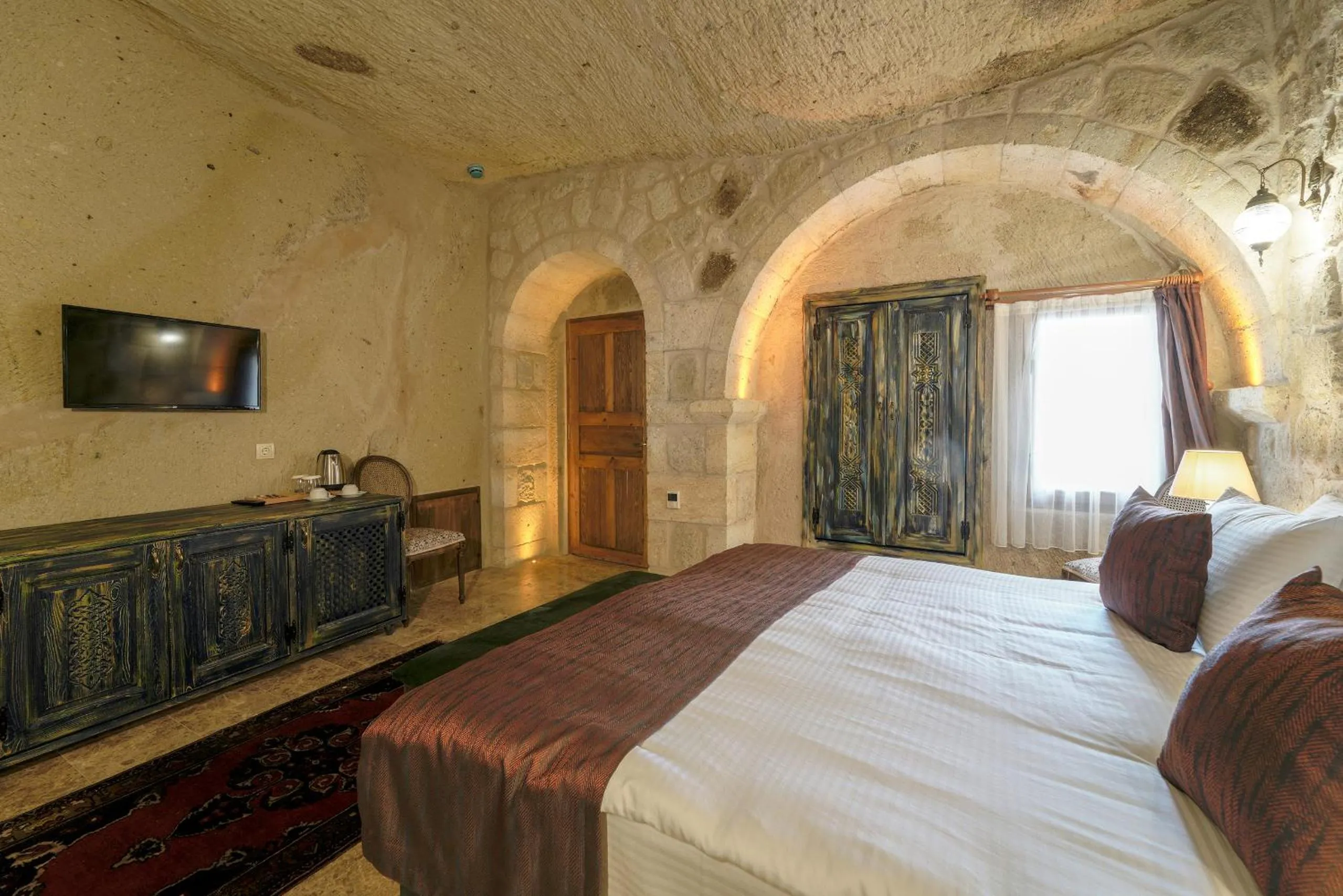 Bed in Doctor's Cave Cappadocia