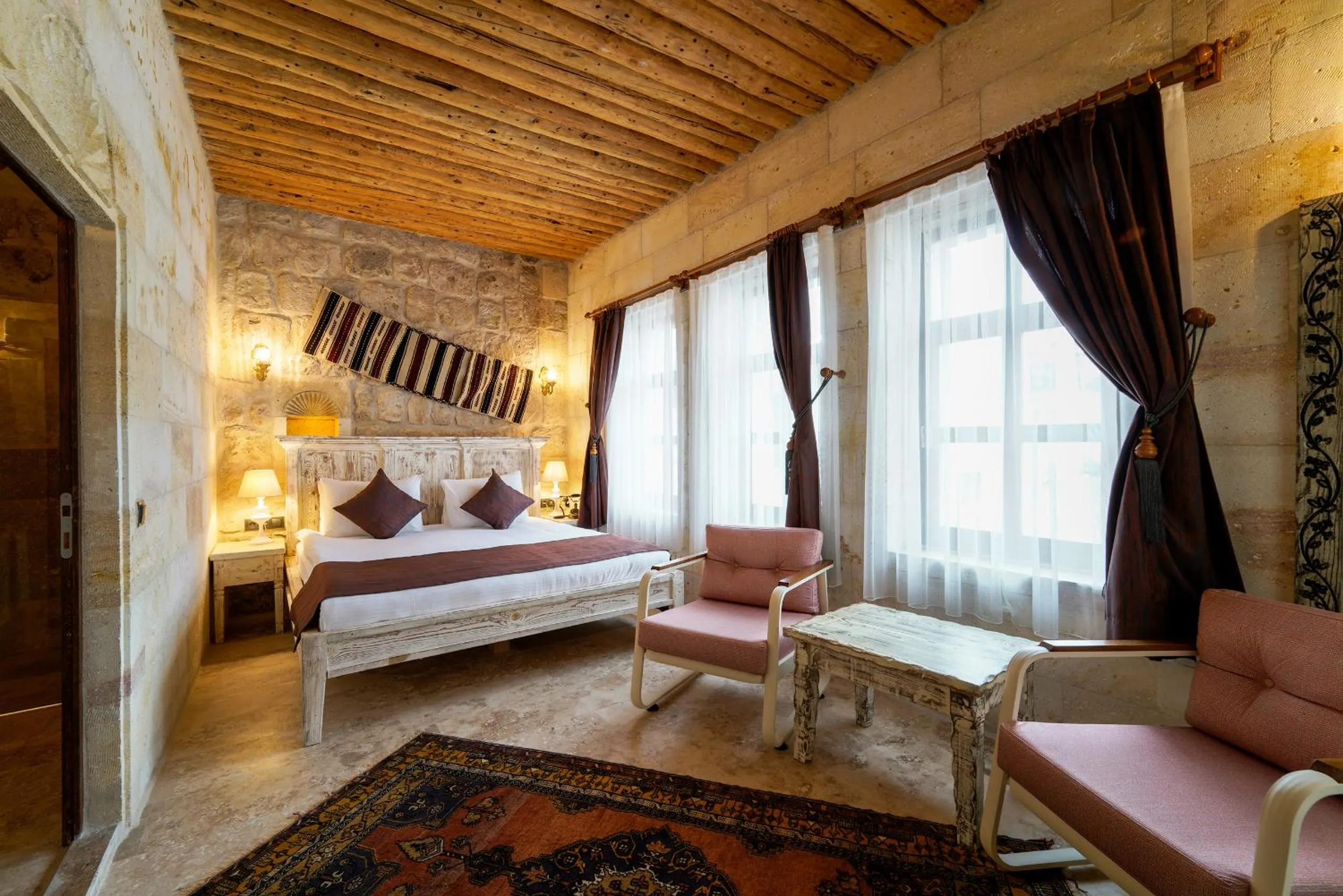 Bed in Doctor's Cave Cappadocia