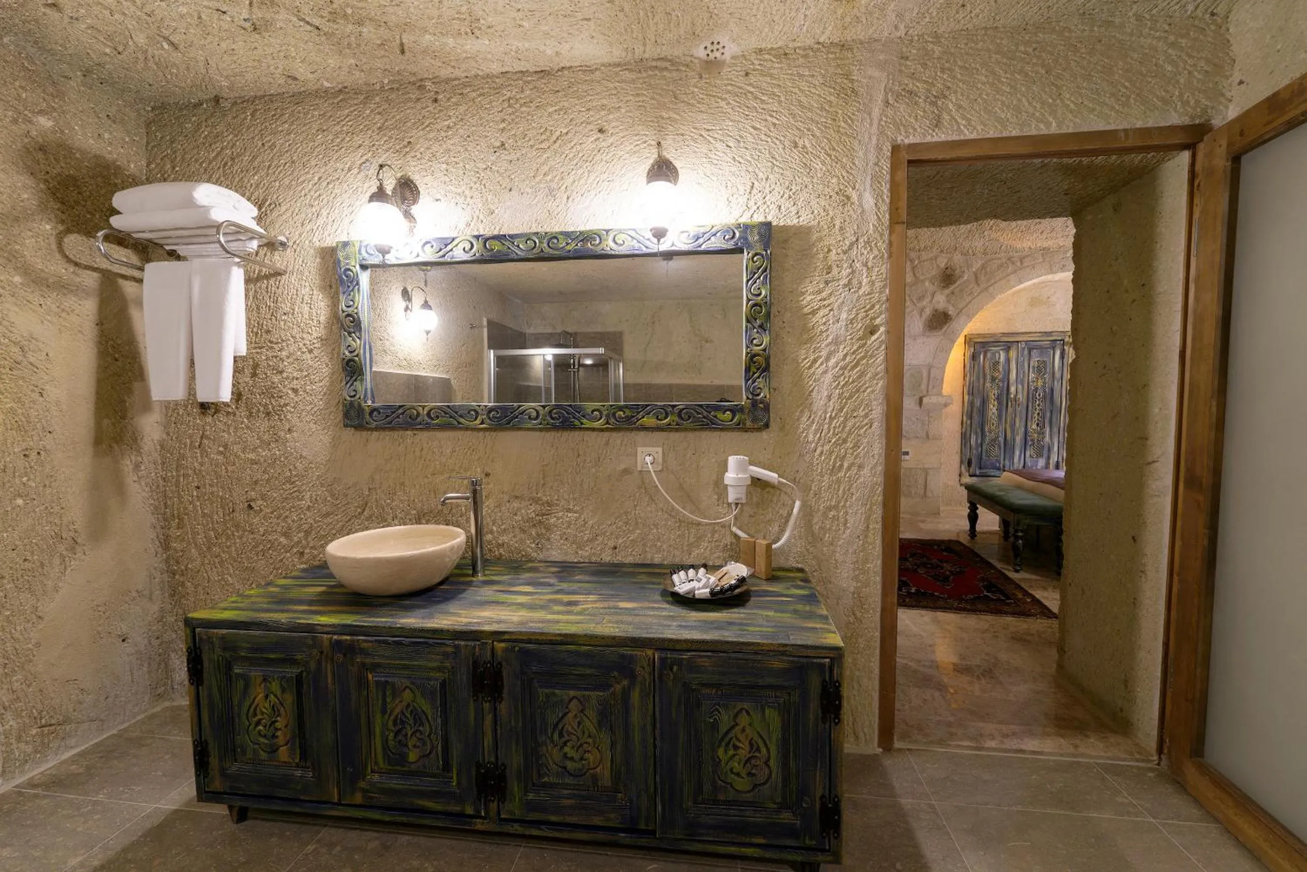 Shower in Doctor's Cave Cappadocia
