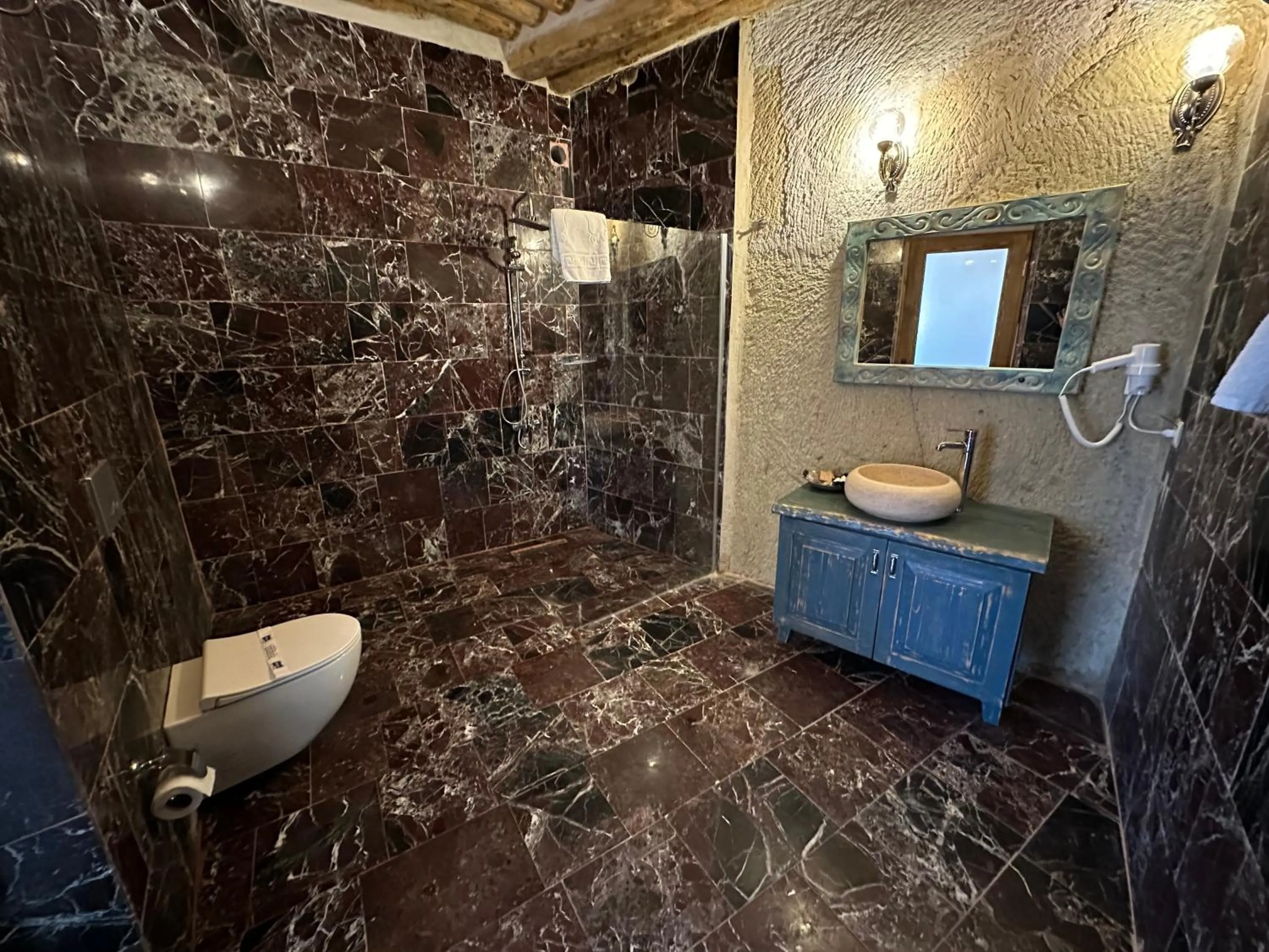 Shower in Doctor's Cave Cappadocia