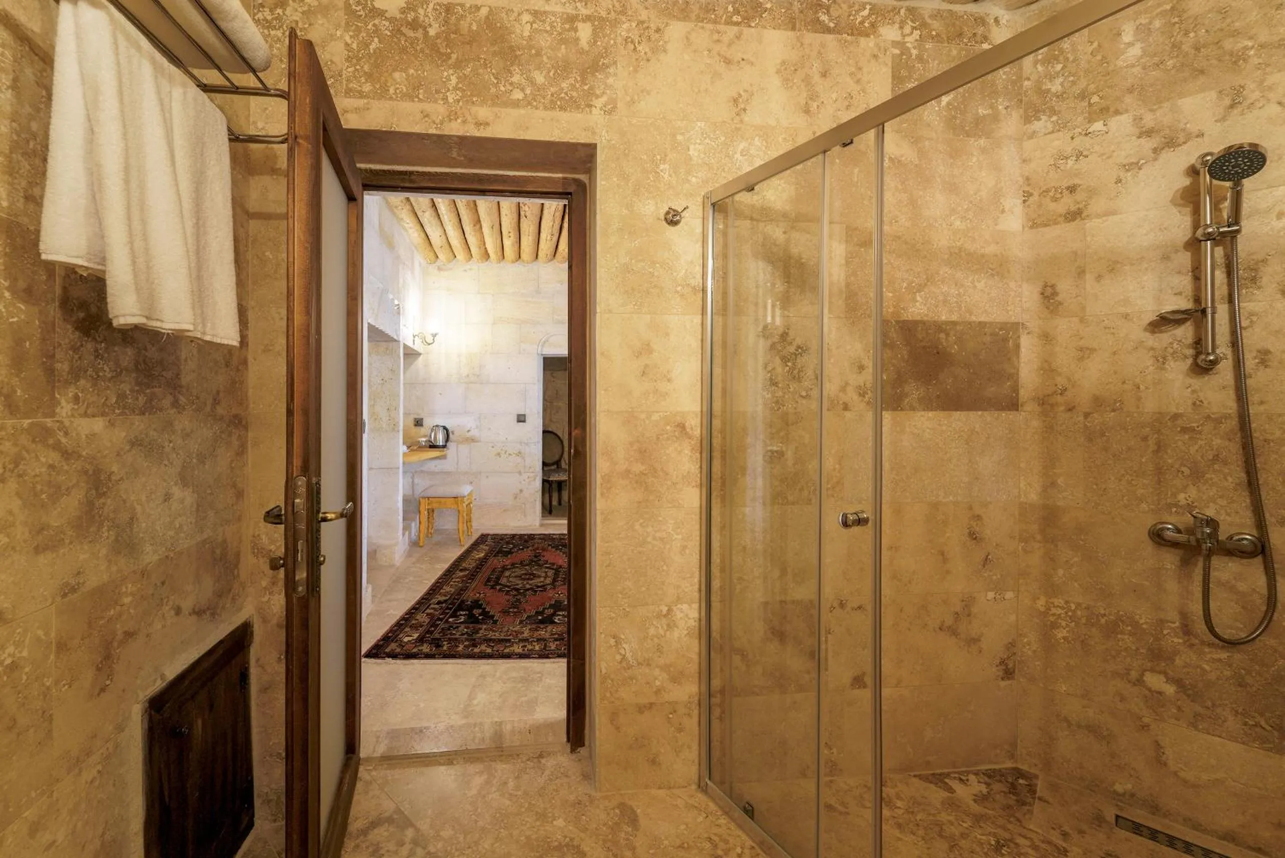 Shower in Doctor's Cave Cappadocia