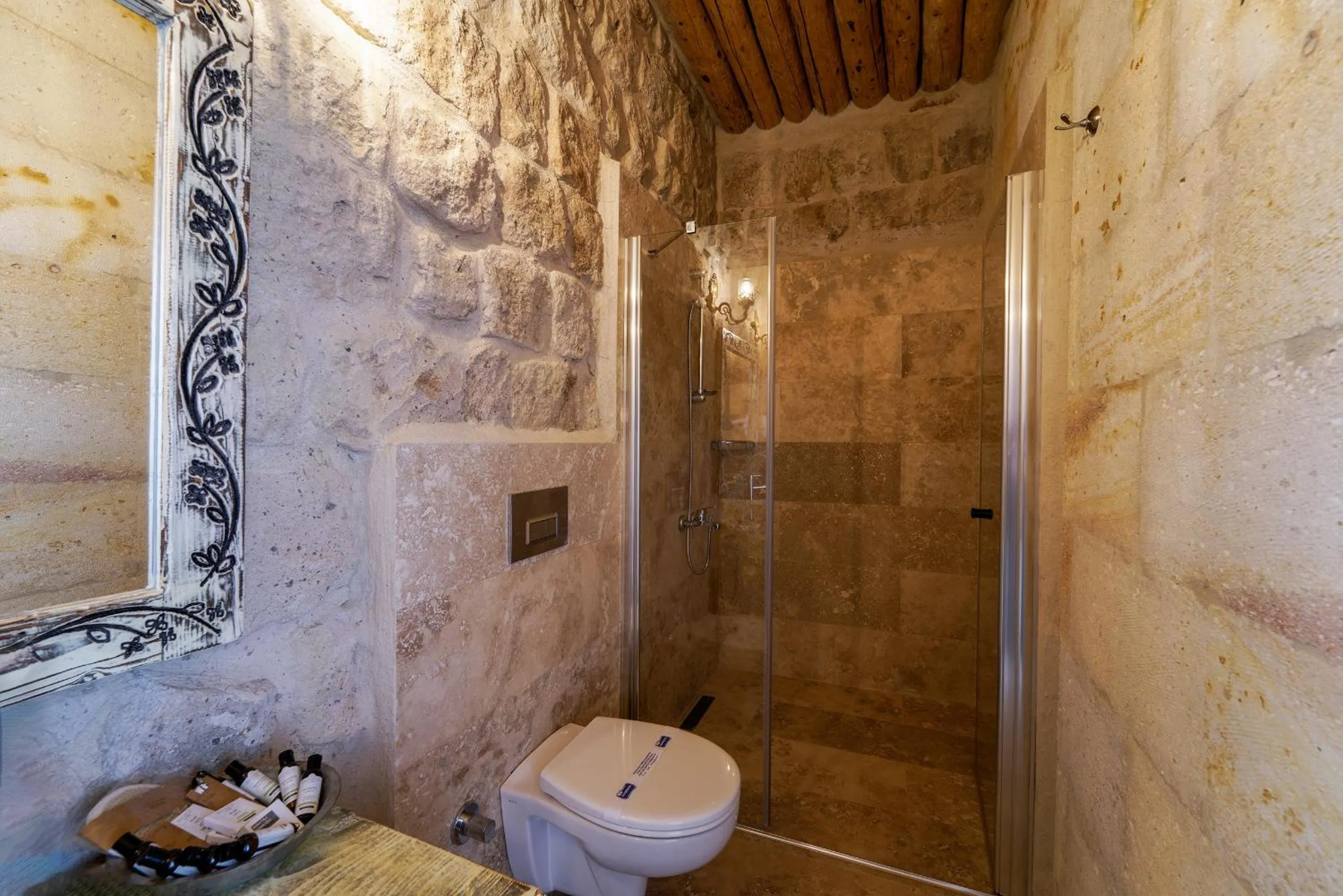 Shower in Doctor's Cave Cappadocia