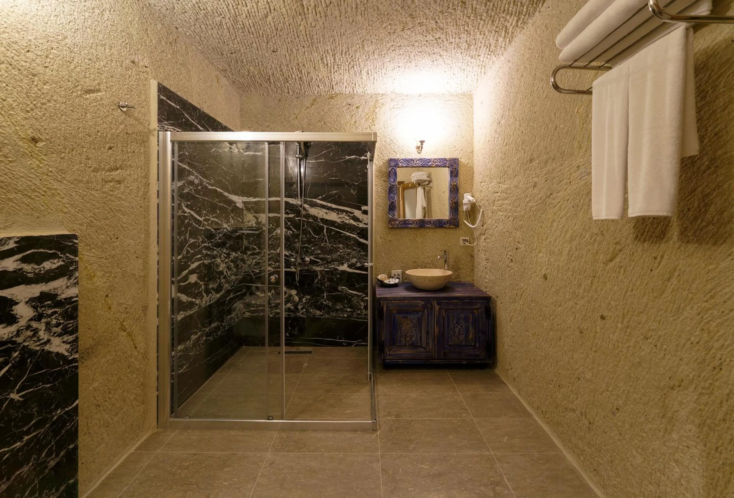 Shower in Doctor's Cave Cappadocia