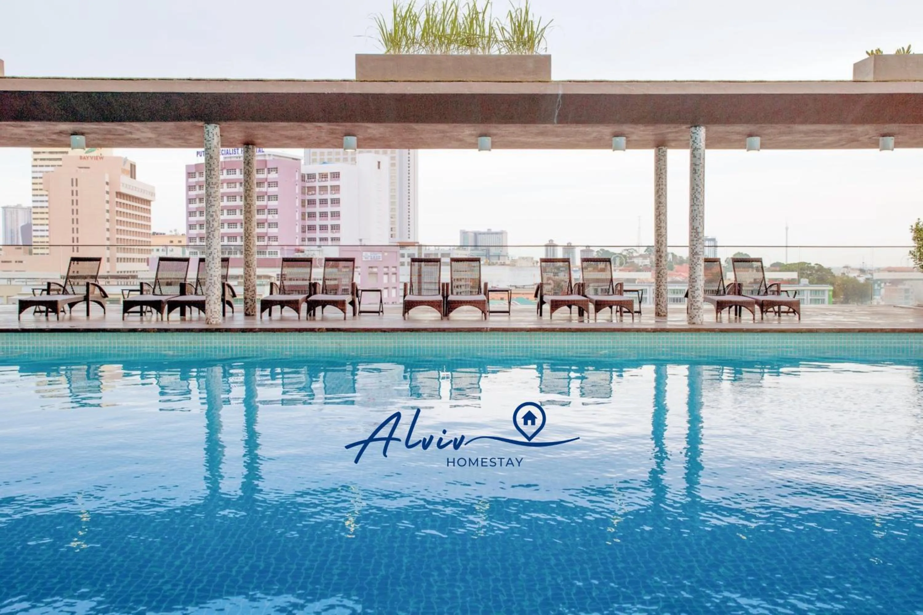 Swimming pool in Alviv 99 Suites I Family Suite I 4-7 pax I 5minsMelakaCruise I JonkerSt