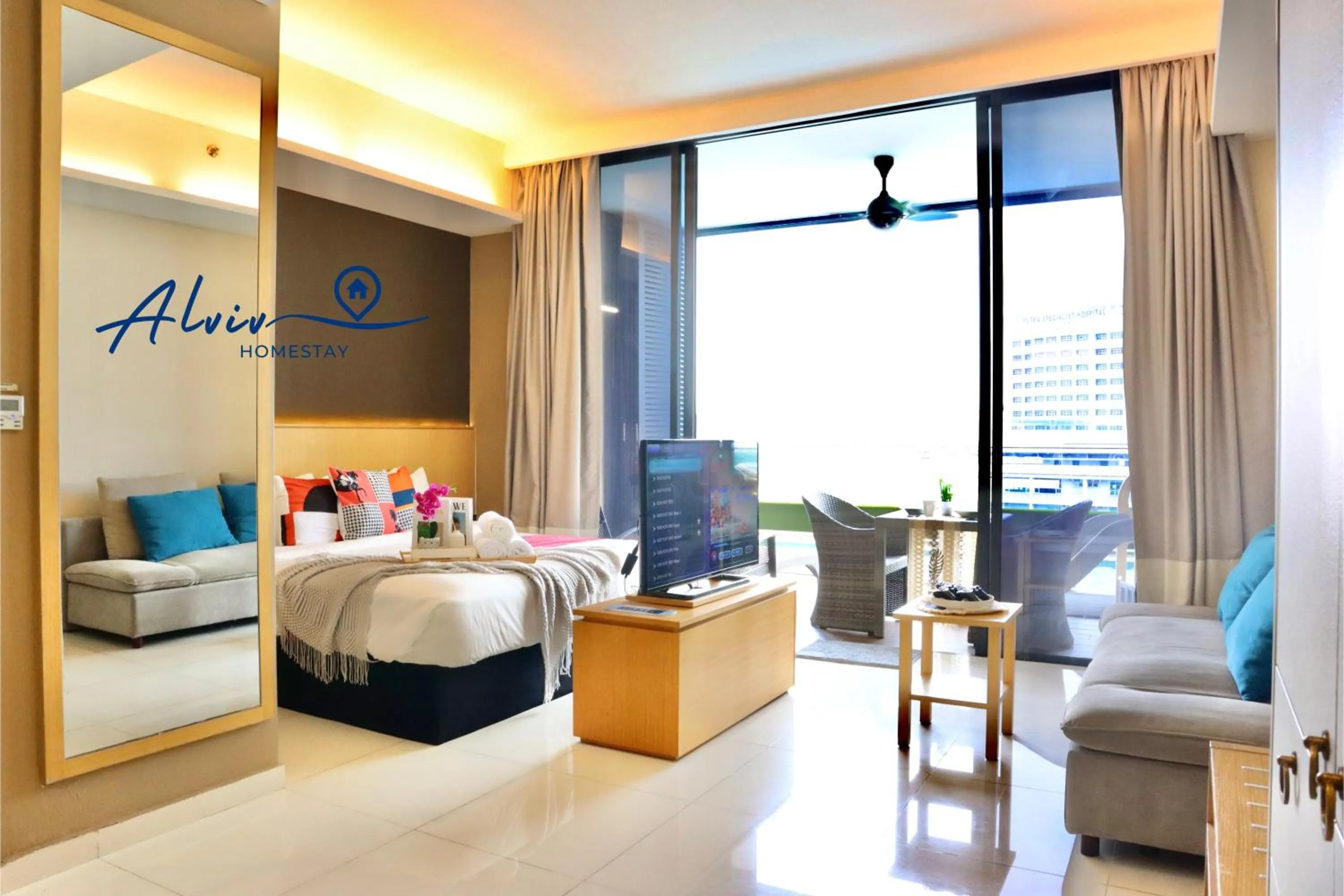 Living room, Bed in Alviv 99 Suites I Family Suite I 4-7 pax I 5minsMelakaCruise I JonkerSt