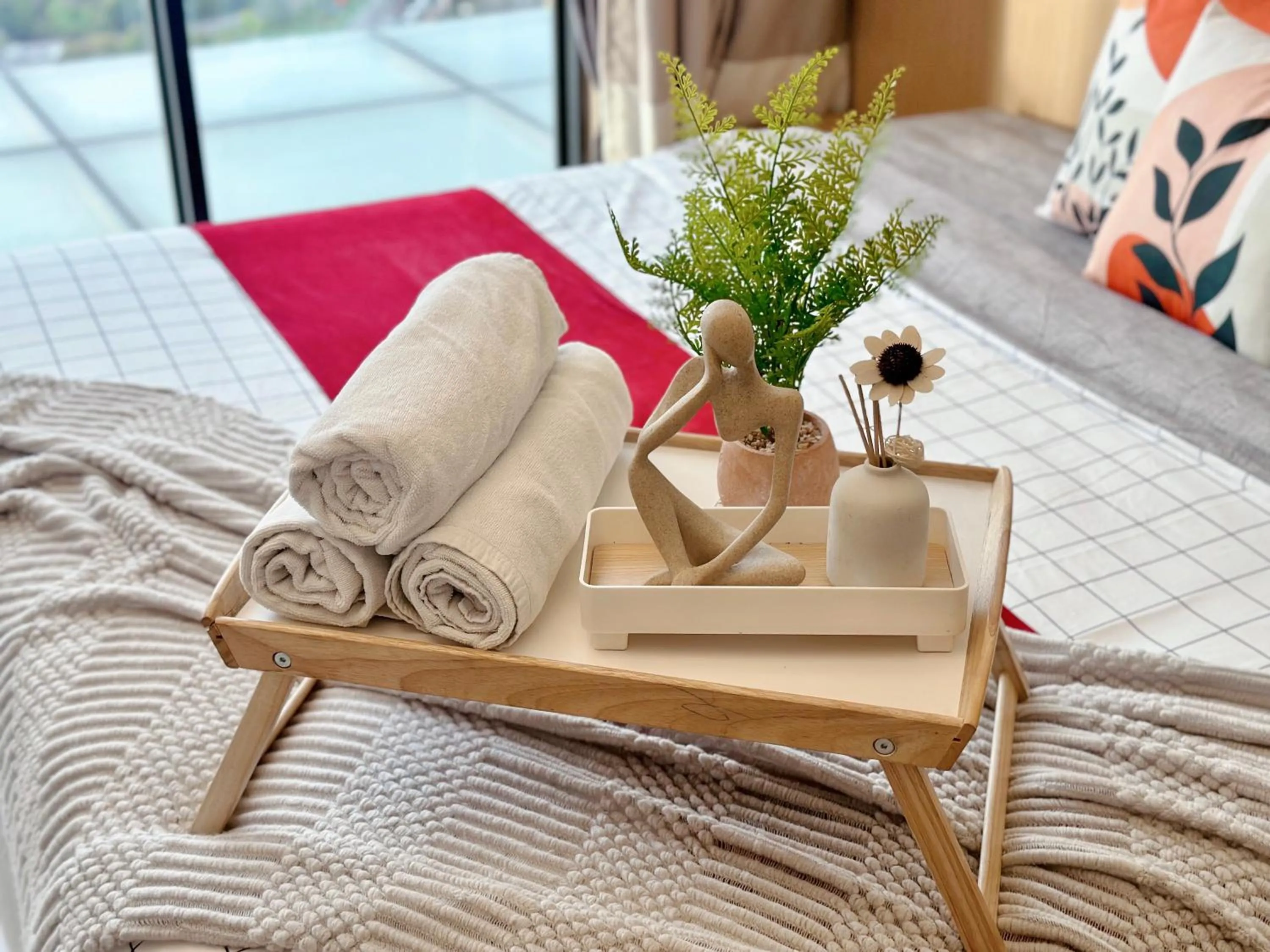 Bed in Alviv 99 Suites I Family Suite I 4-7 pax I 5minsMelakaCruise I JonkerSt