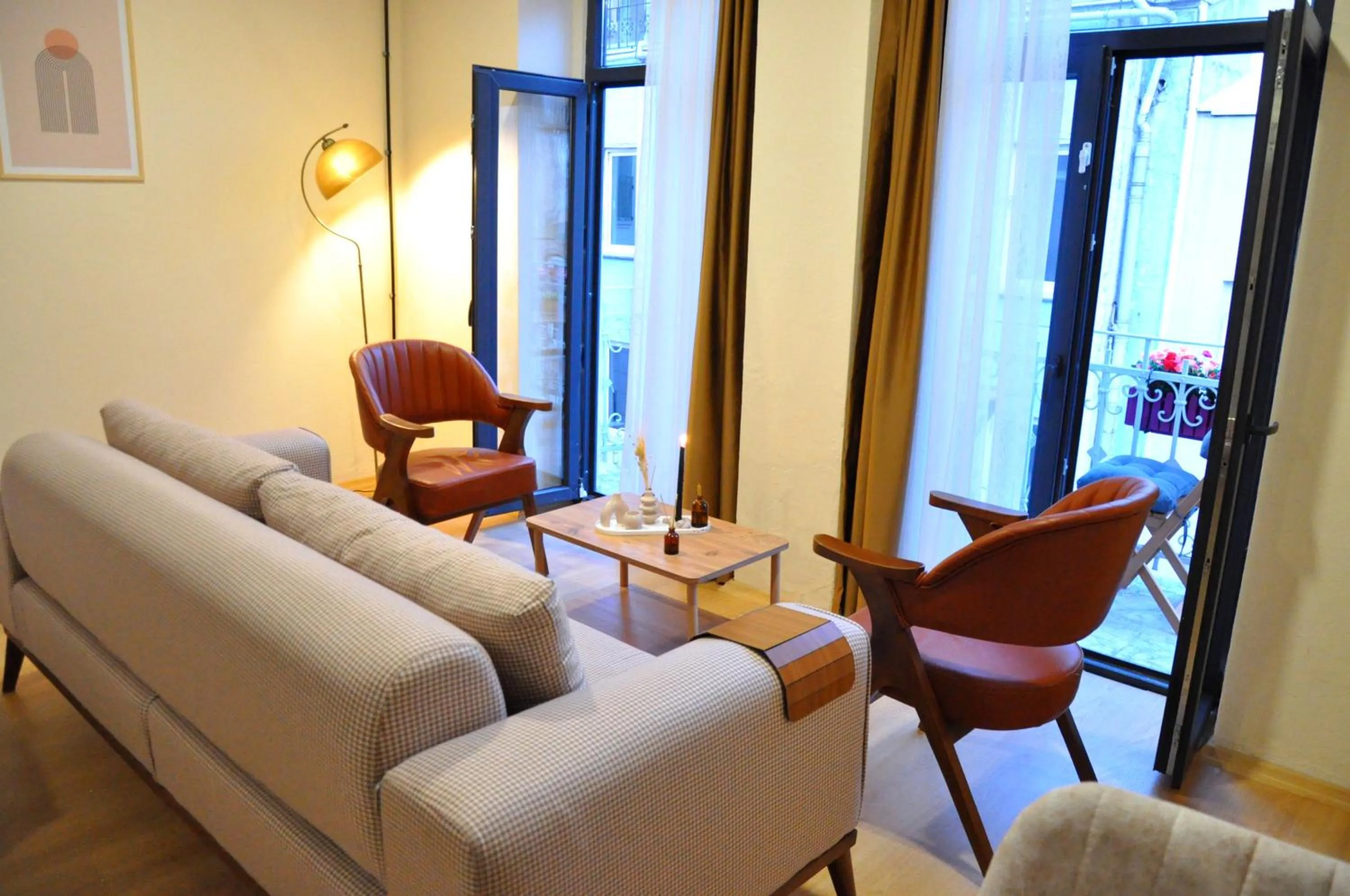 Seating area in Golden Door Hotel