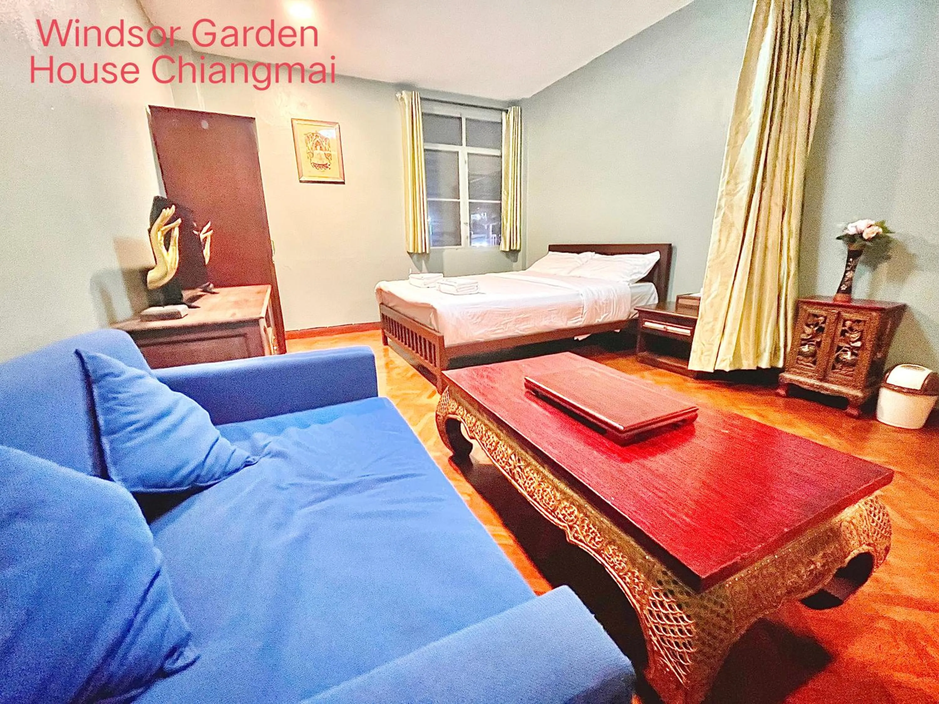 Bed in Windsor Garden House Chiangmai