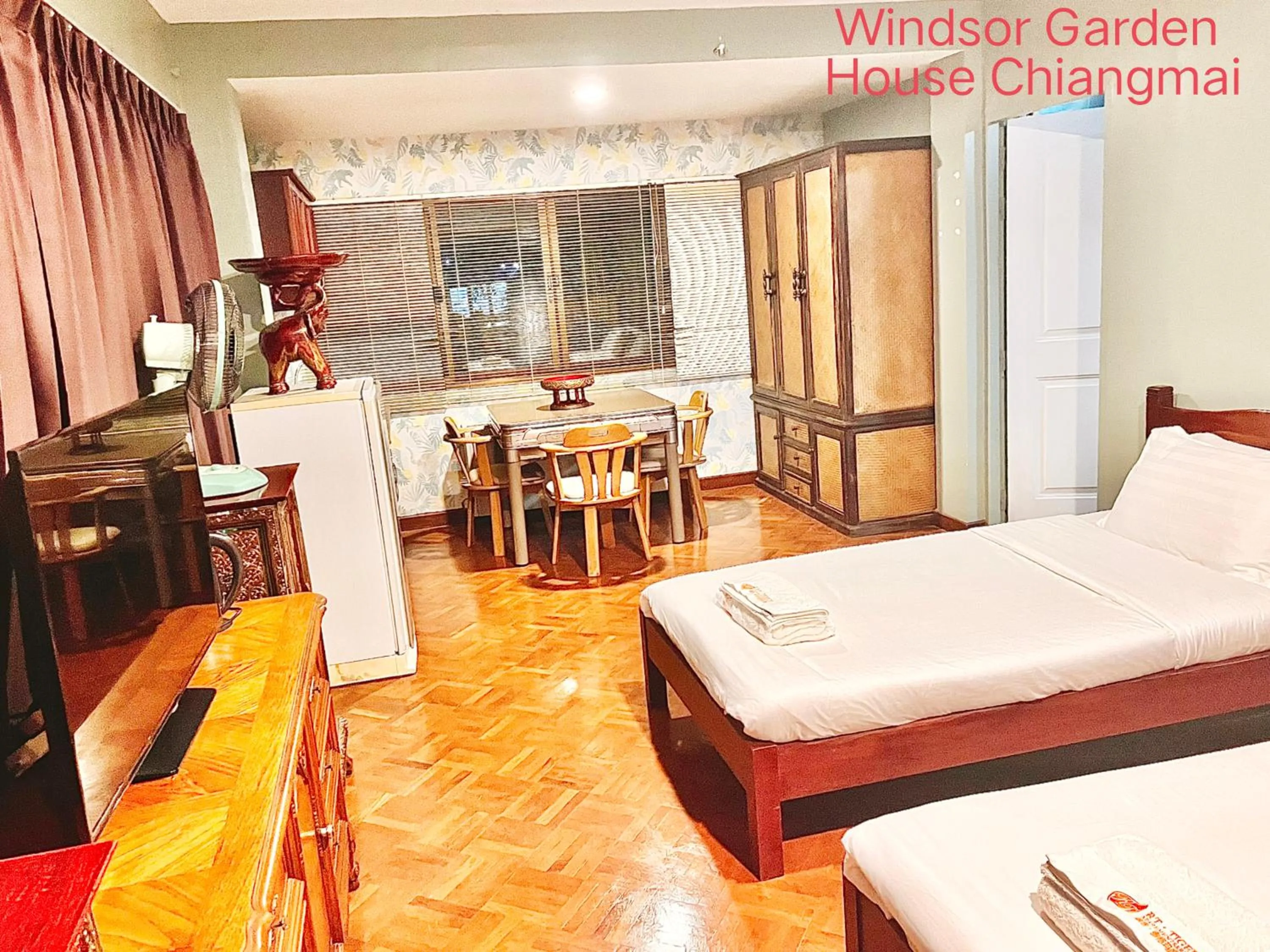 Bed in Windsor Garden House Chiangmai