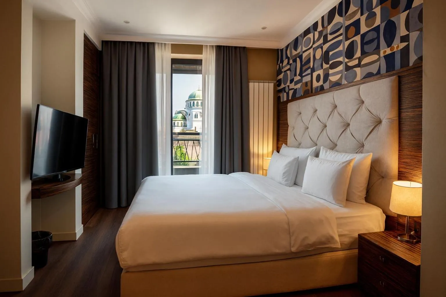 Bed in CRYSTAL Hotel Belgrade