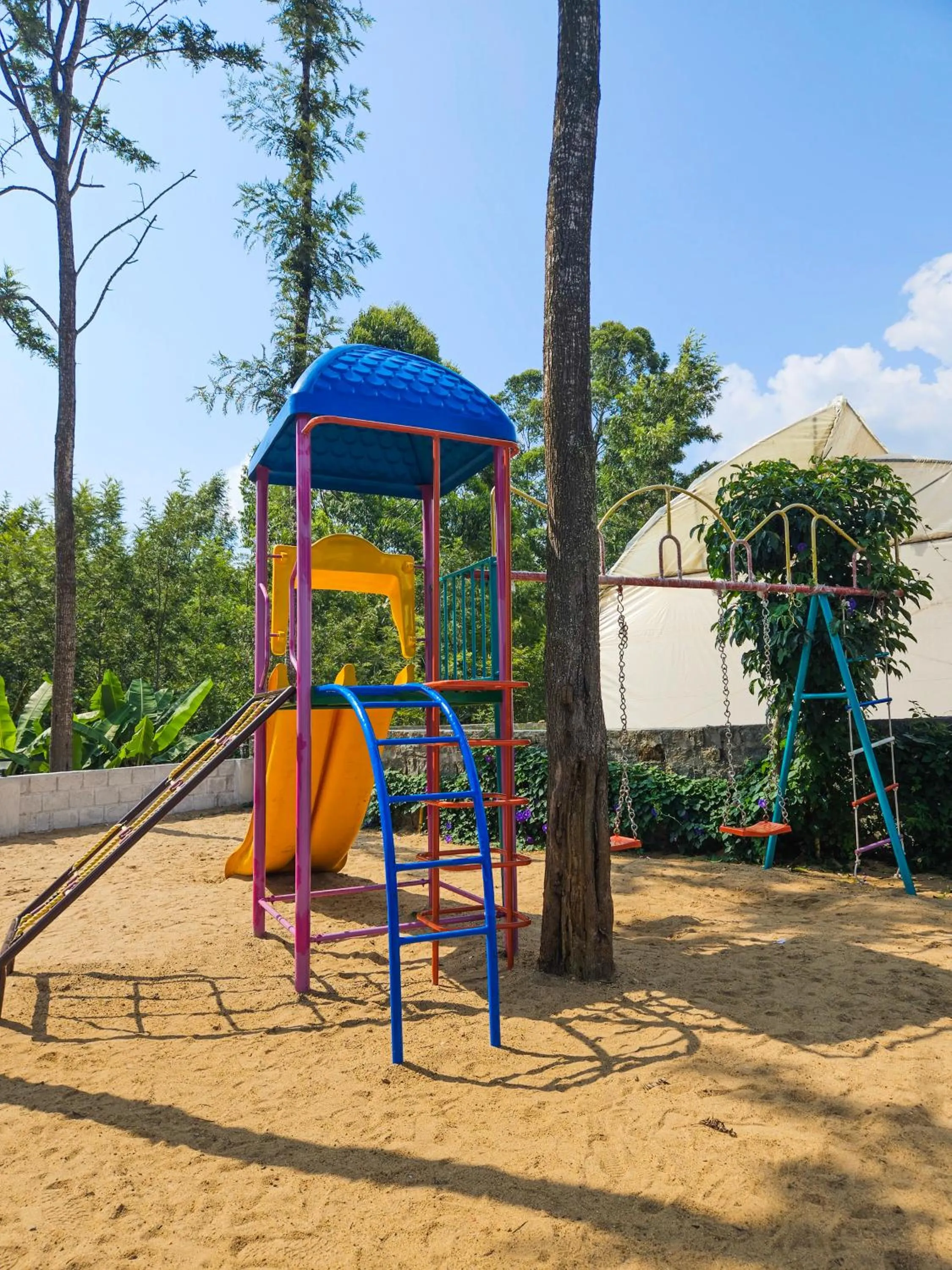 Children play ground in Le Yercaud