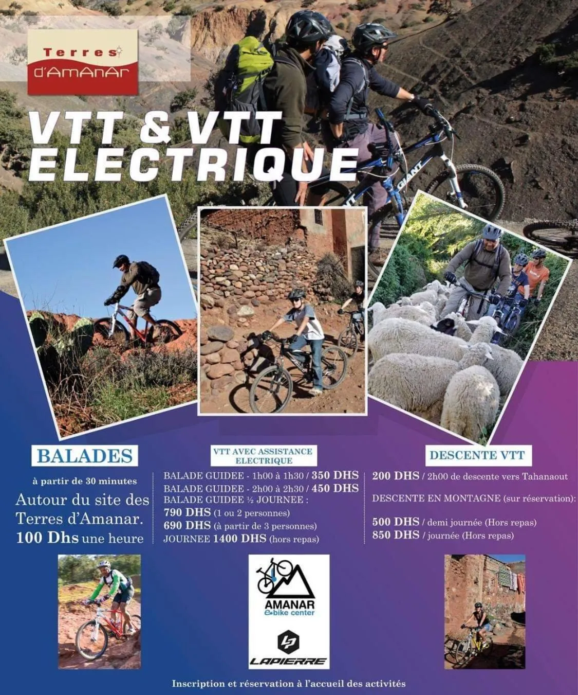 Cycling in Terres d'Amanar