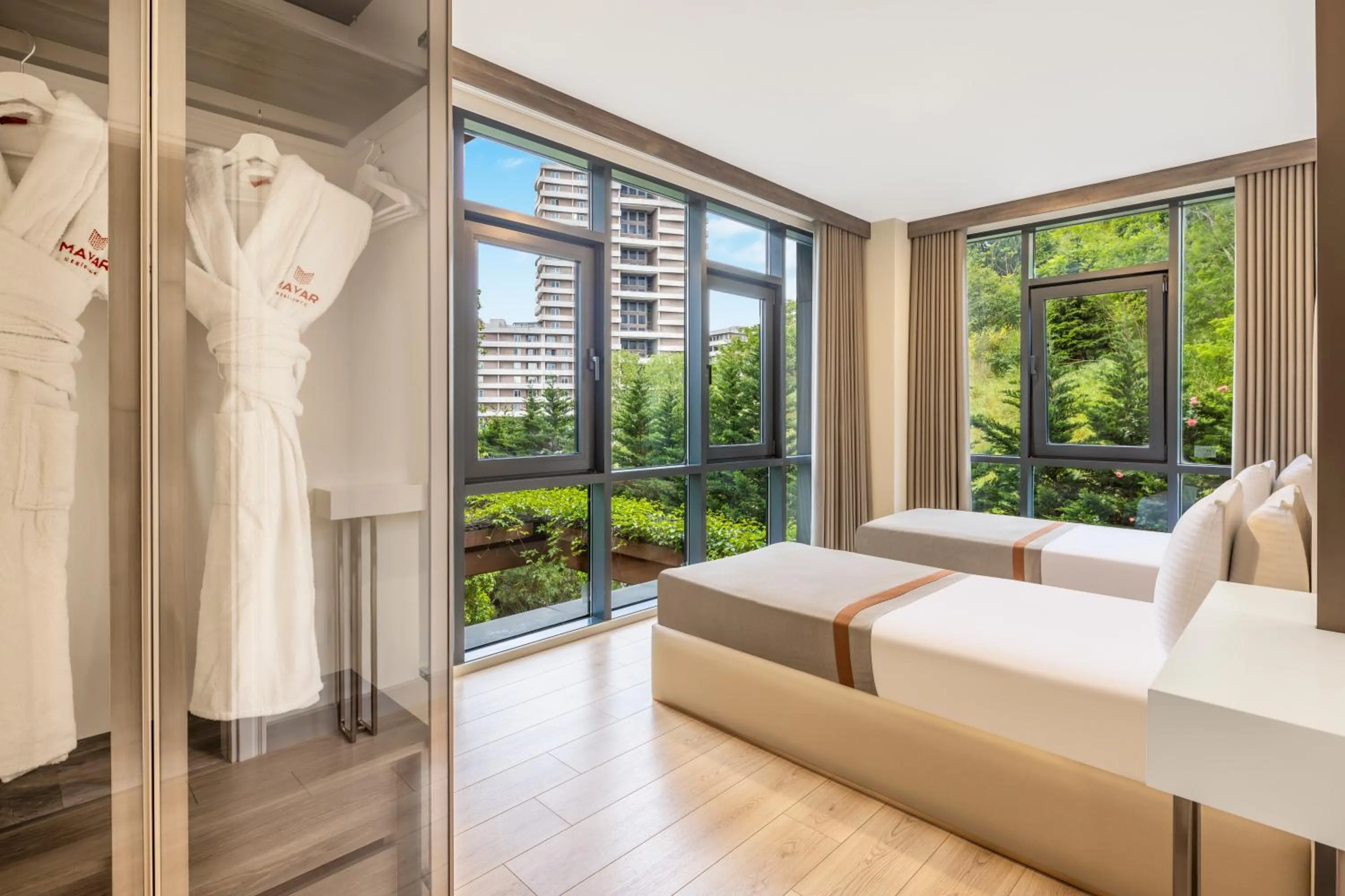 View (from property/room), Bed in Mayar Residence Hotel