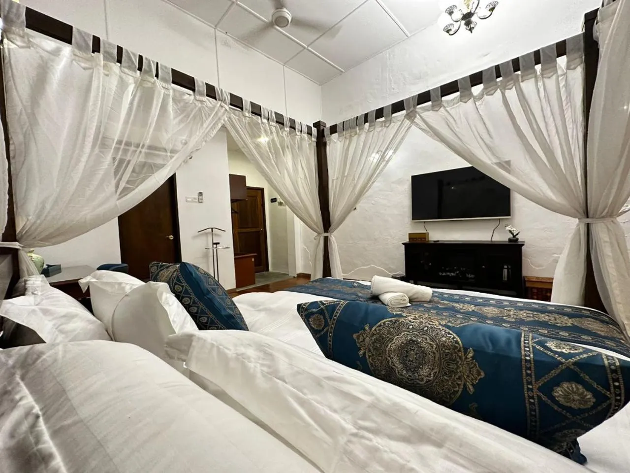 Bed in 19th Century Boutique Hotel