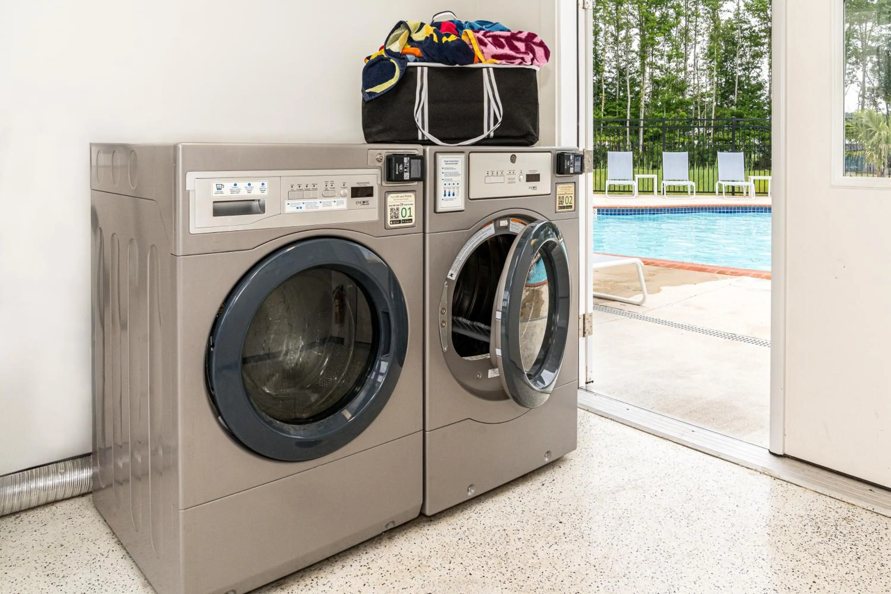 laundry in Shore Point Cottages