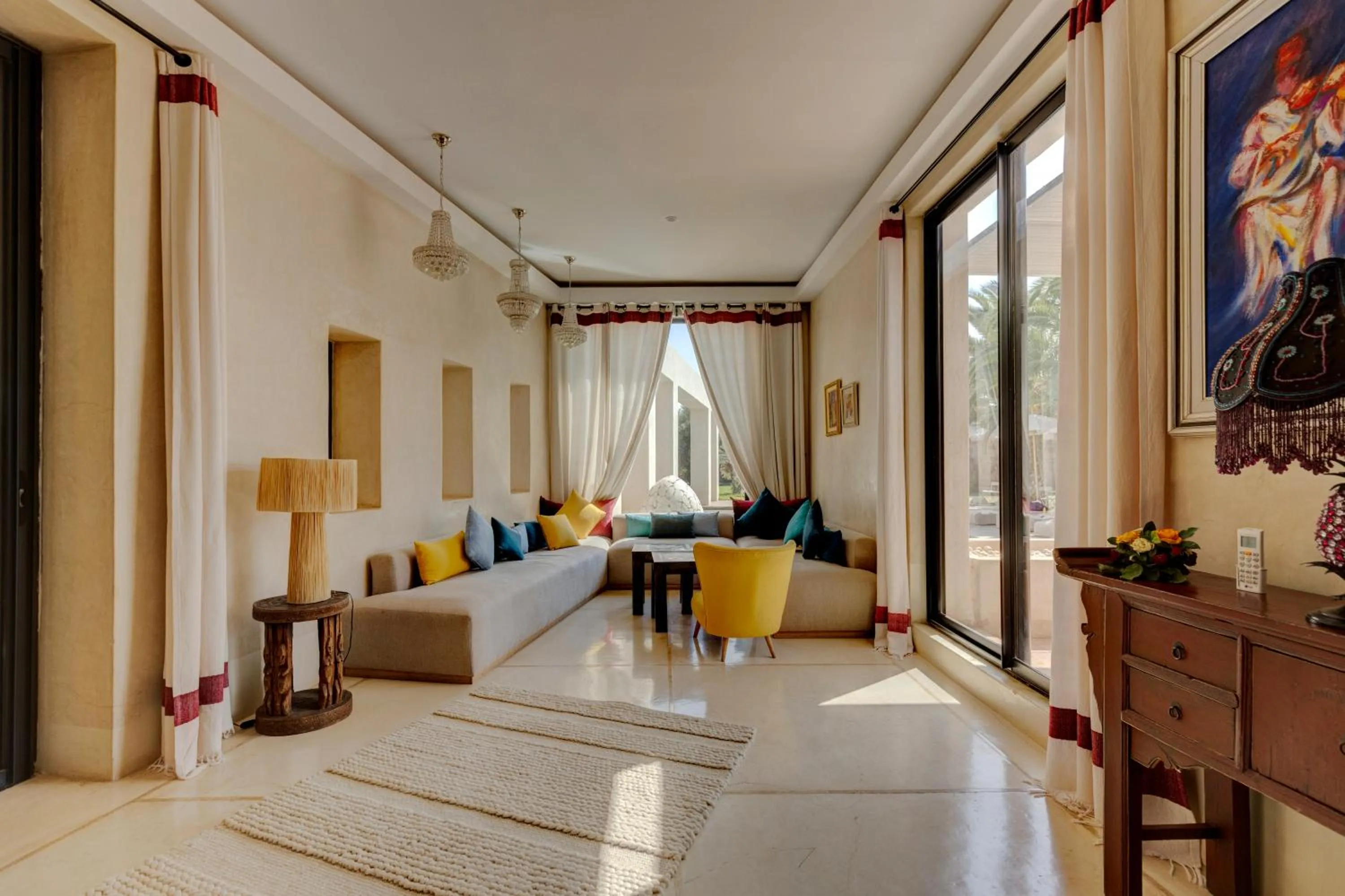 Living room, Bed in Les Jardins de Kesali By La Siredrah