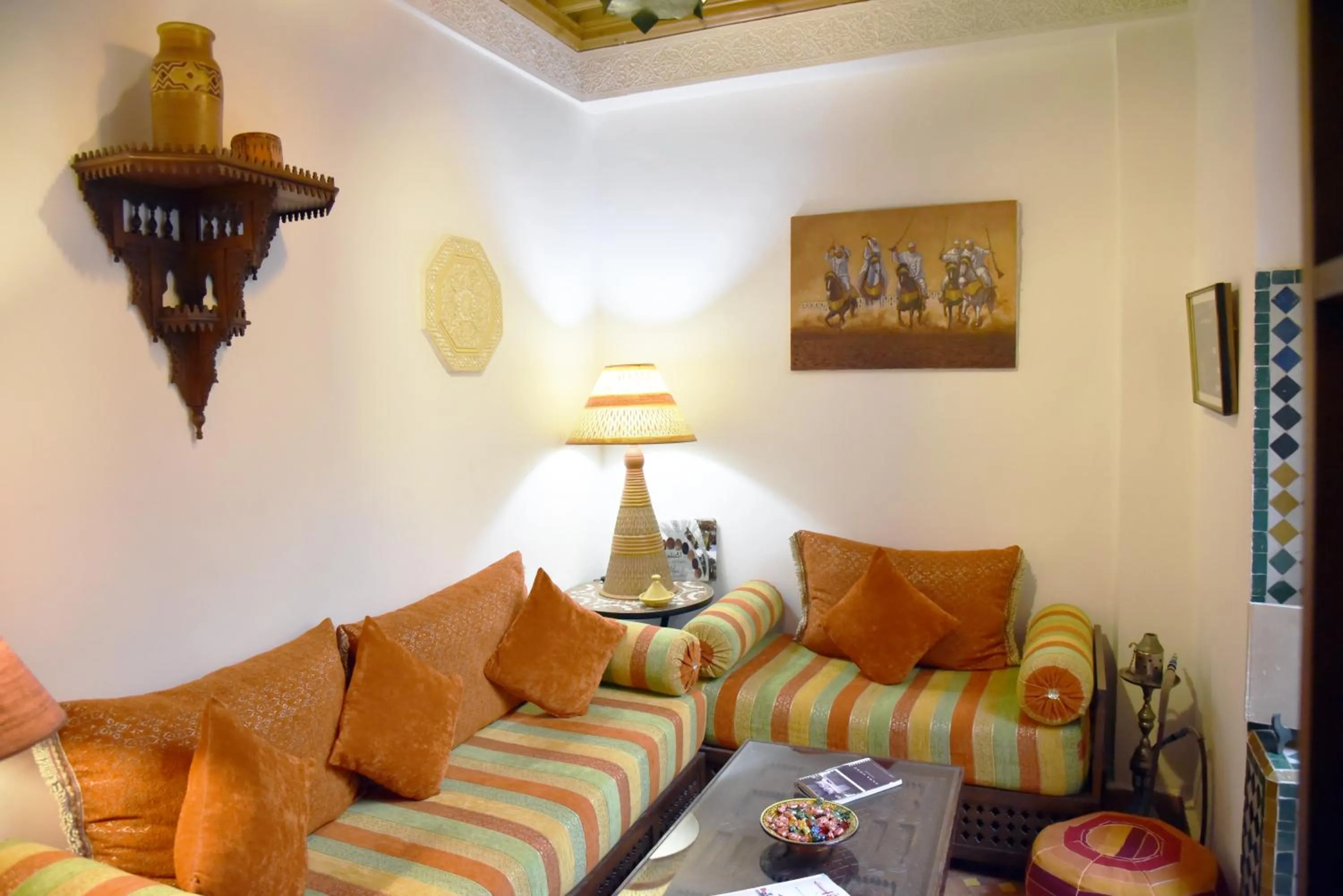 Living room in Riad Dar Zouhour