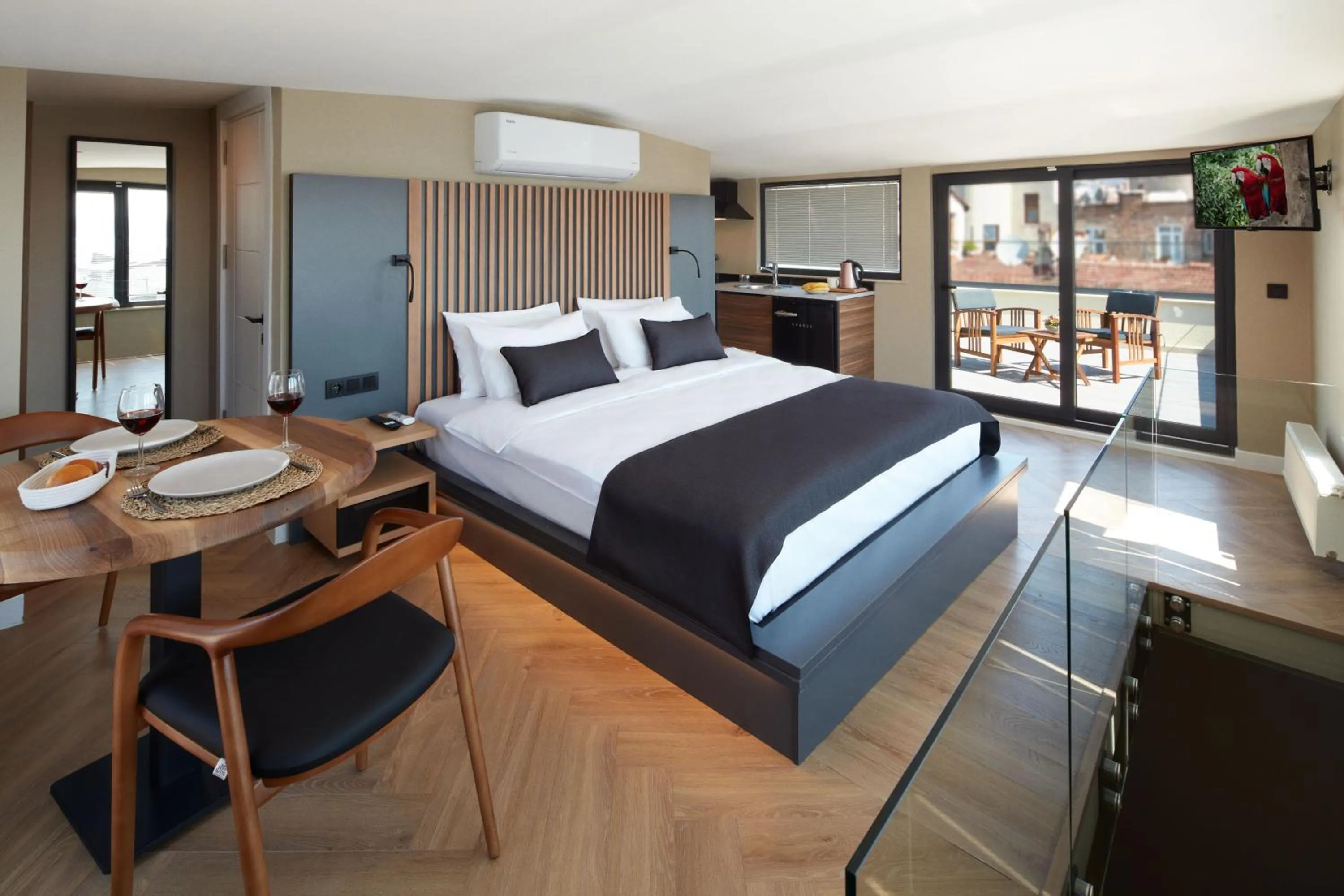 Balcony/Terrace, Bed in CASA GALATA 35