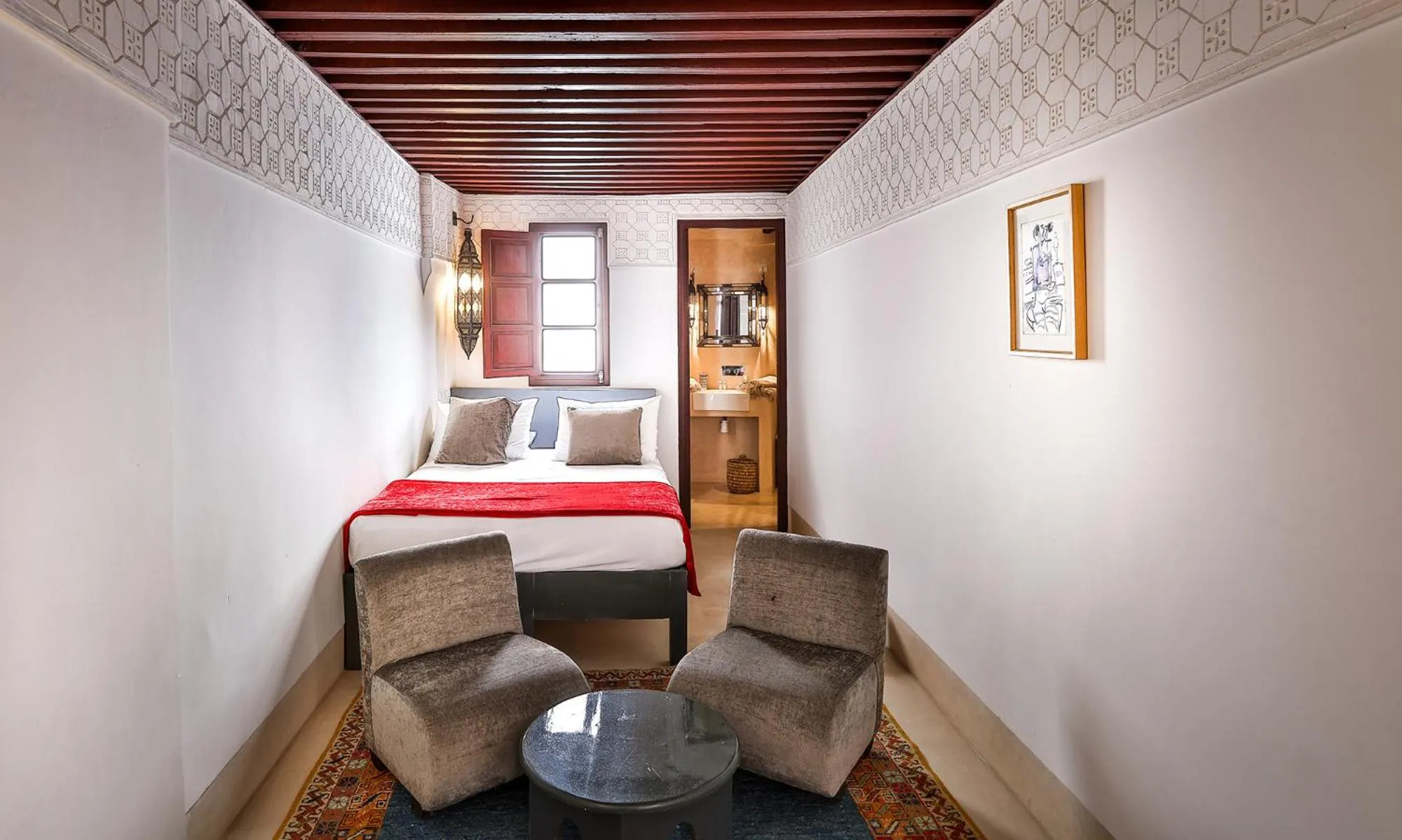 Bedroom, Bed in Hotel & Spa Dar Bensouda