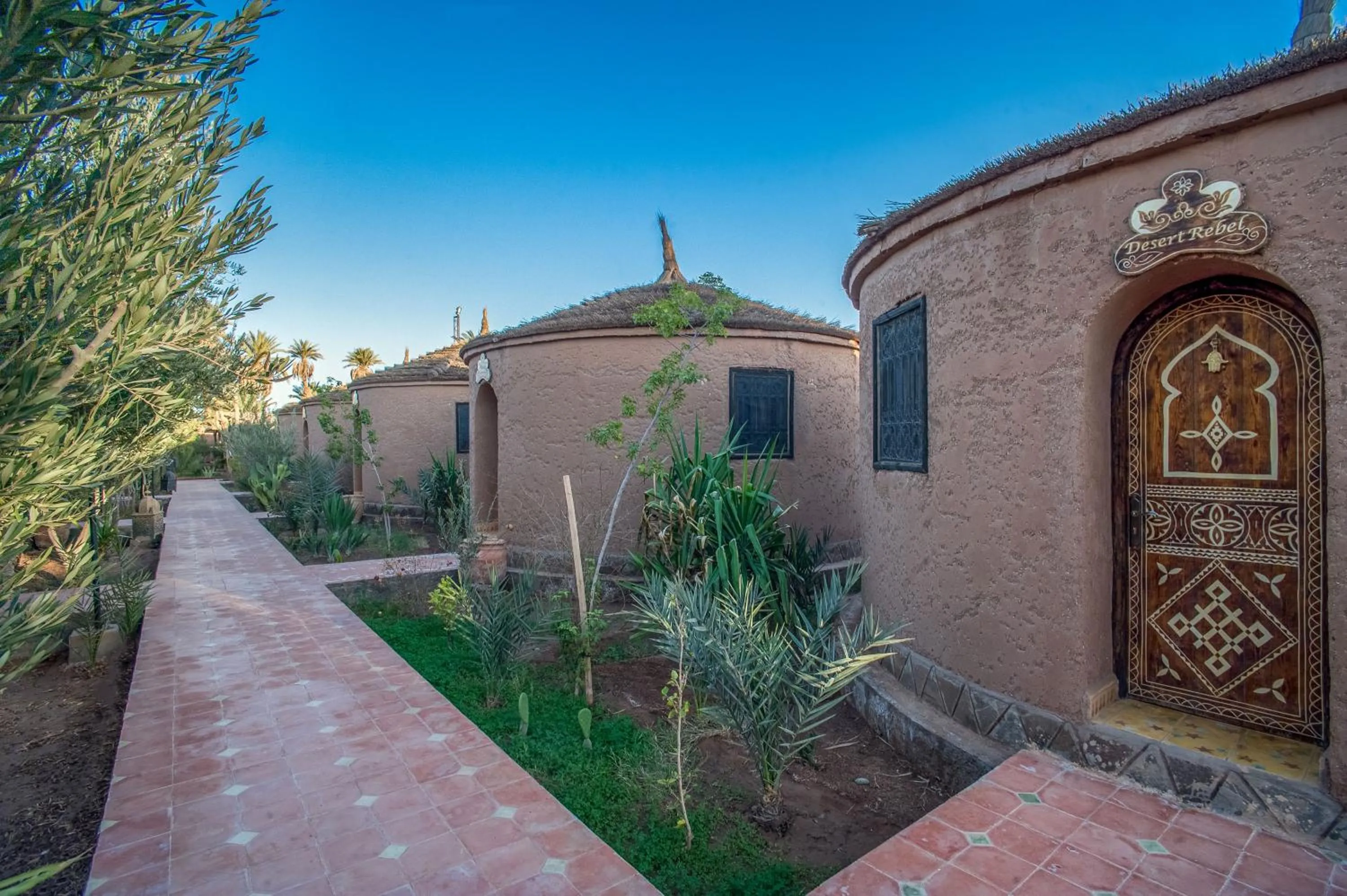 Garden view in Chez Le Pacha - Authentic Sahara Hotel Mhamid