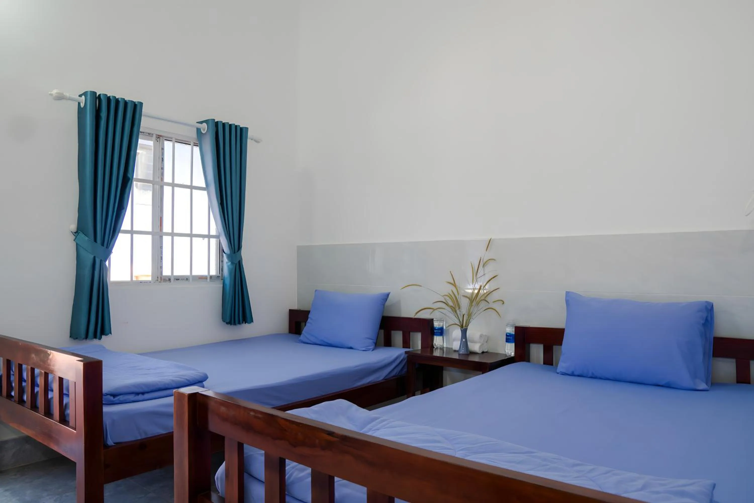 Bed in Nhà Nghỉ Vườn Oải Hương LAVENDER GARDEN GUEST HOUSE