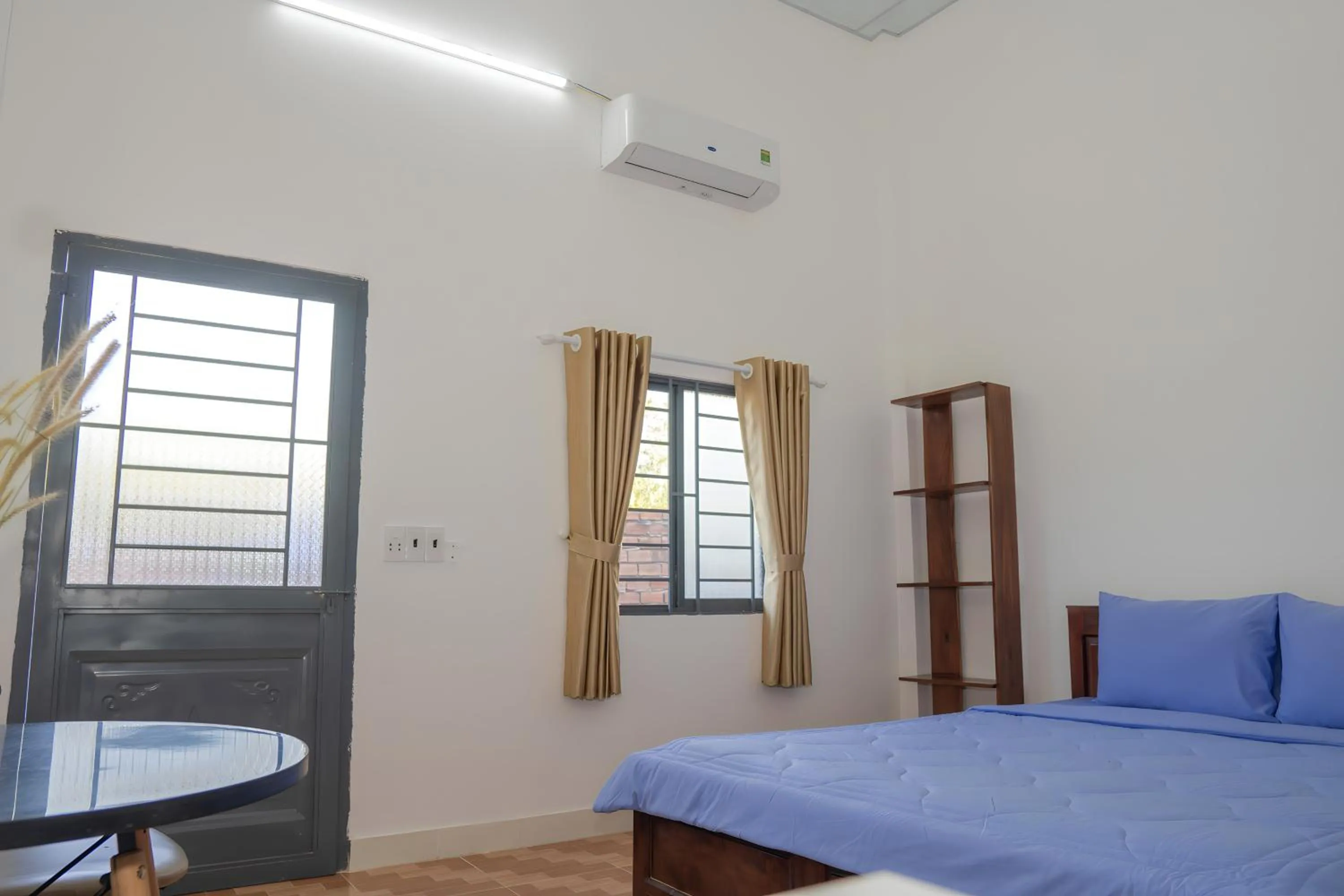 Bed in Nhà Nghỉ Vườn Oải Hương LAVENDER GARDEN GUEST HOUSE