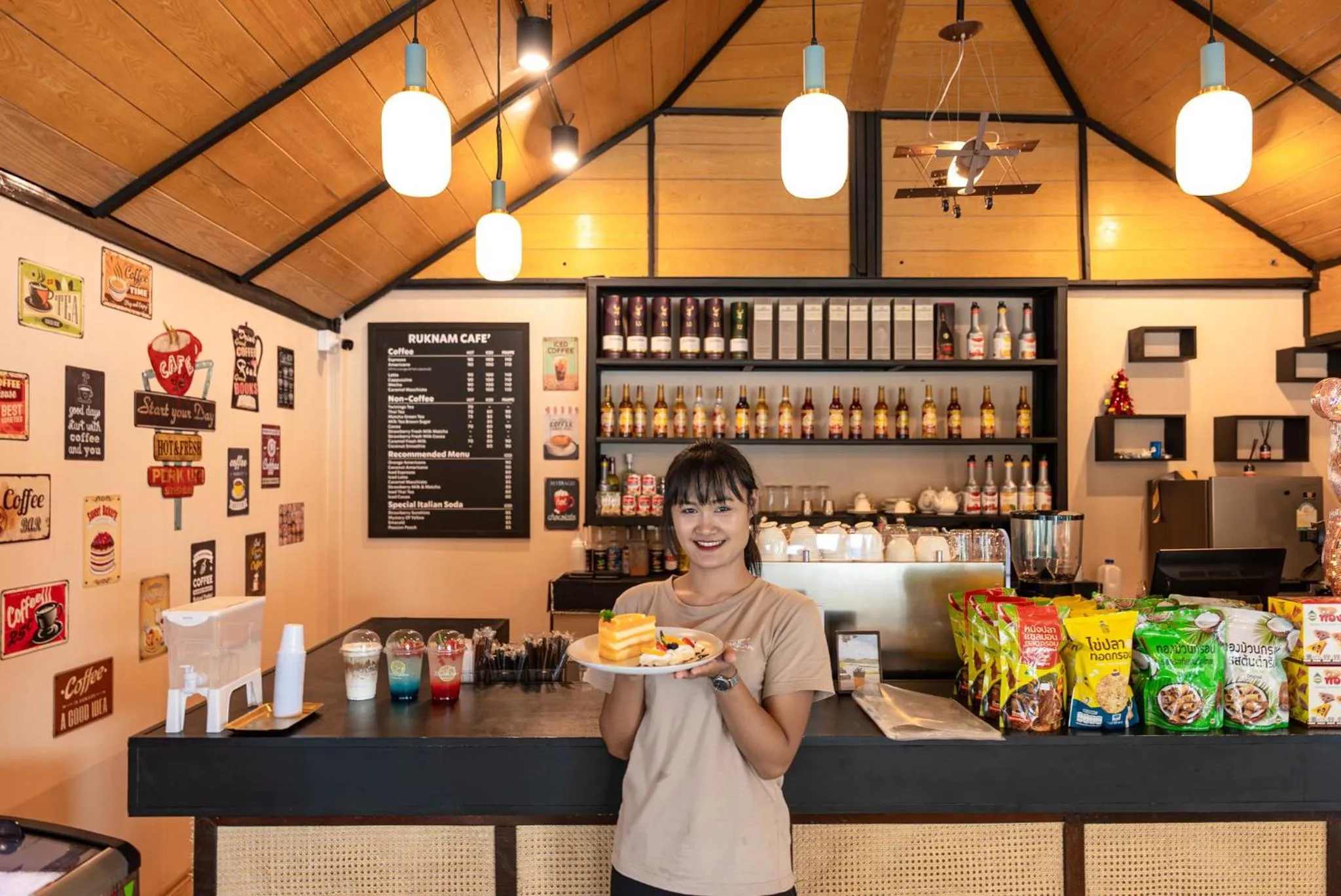 Food and drinks in Ruknam Resort