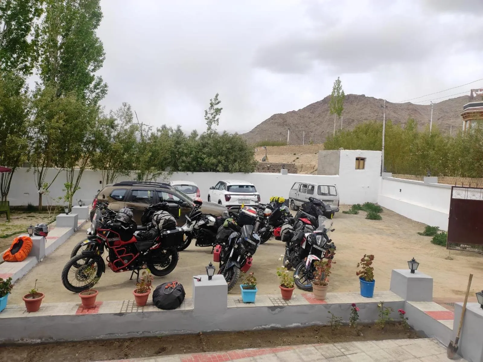 Parking in LADAKH ODYSSEY Hotel