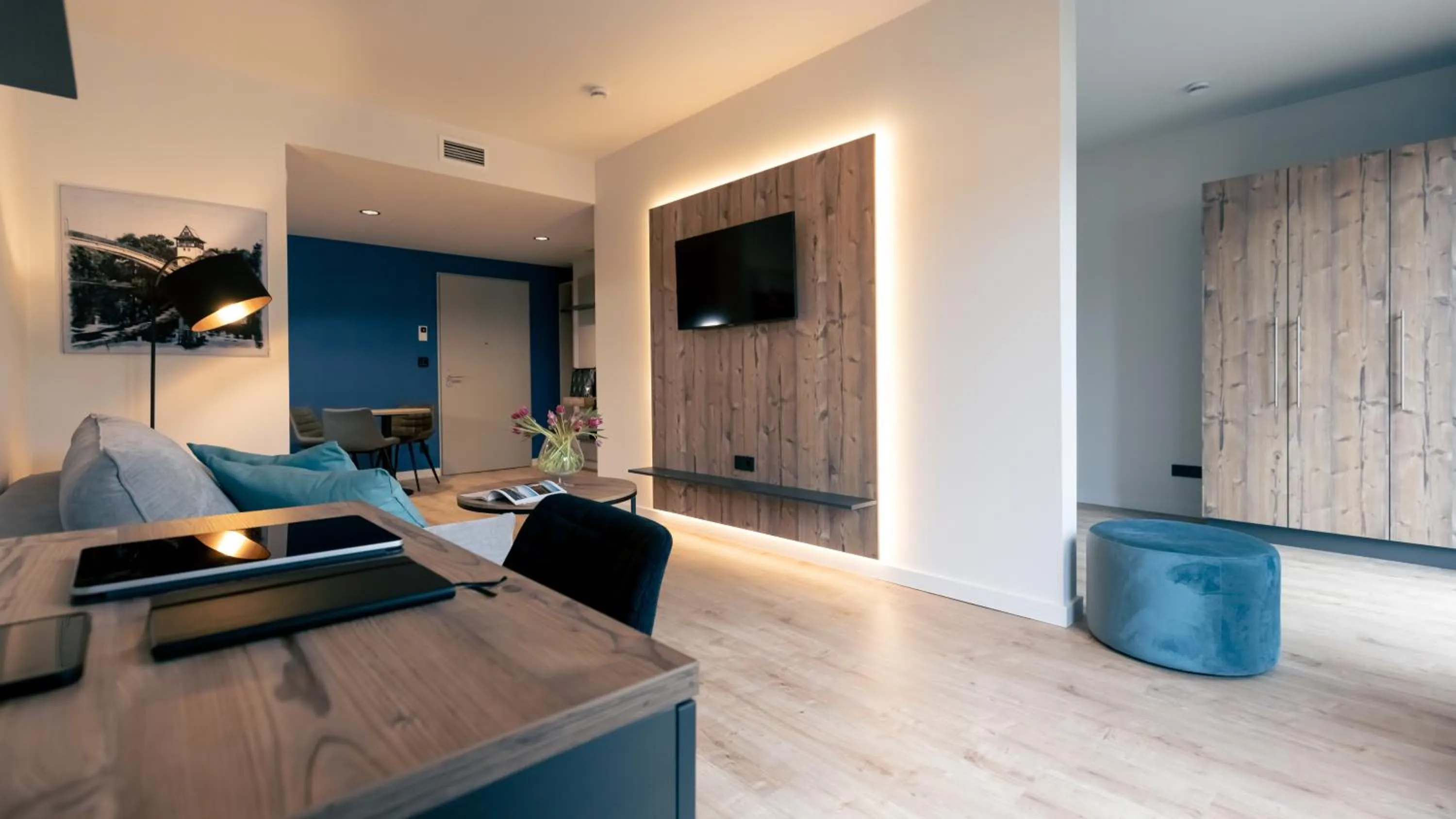 TV and multimedia in SpreeBlau Apartments