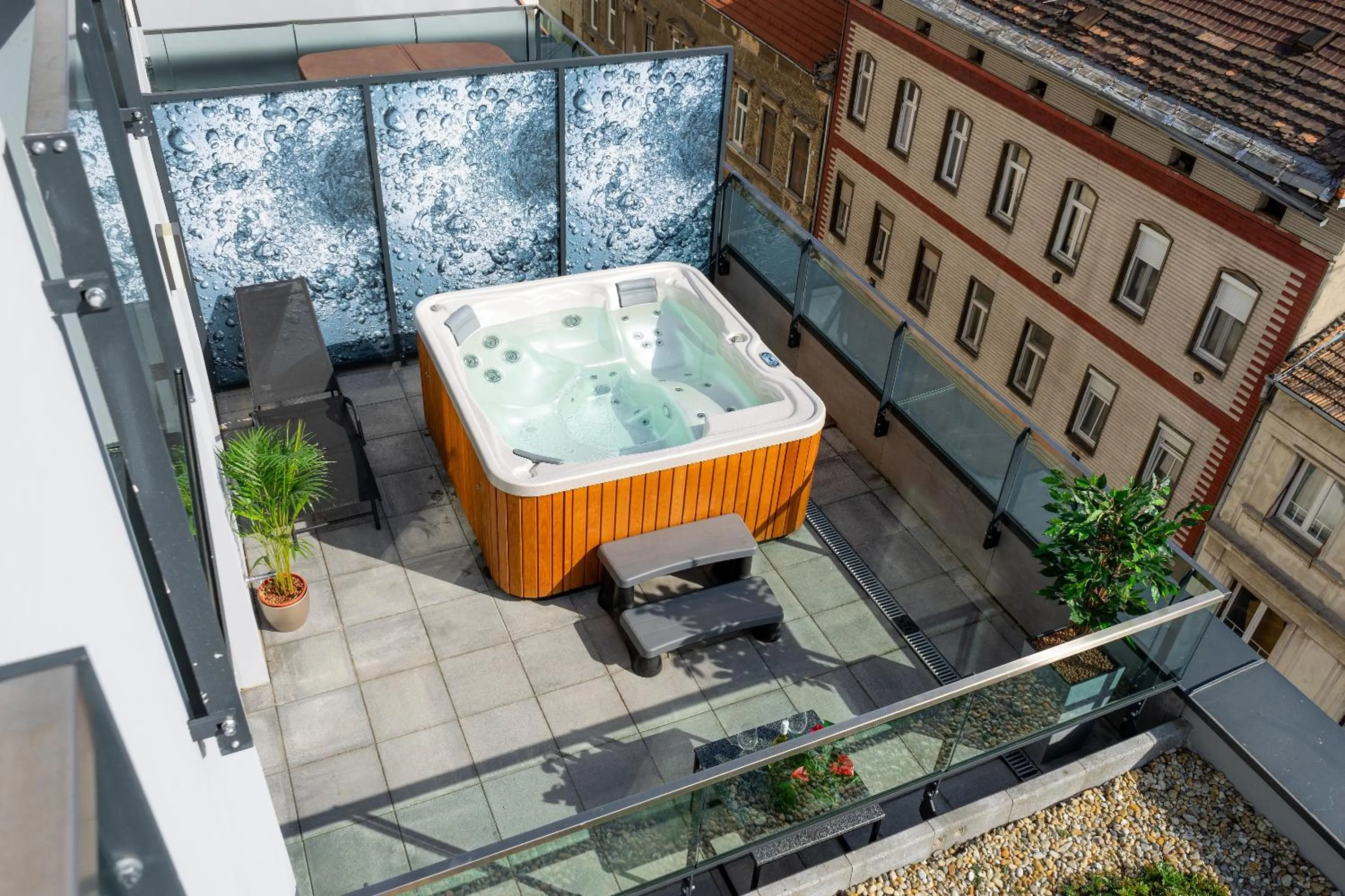 Patio in Onyx Luxury Budapest